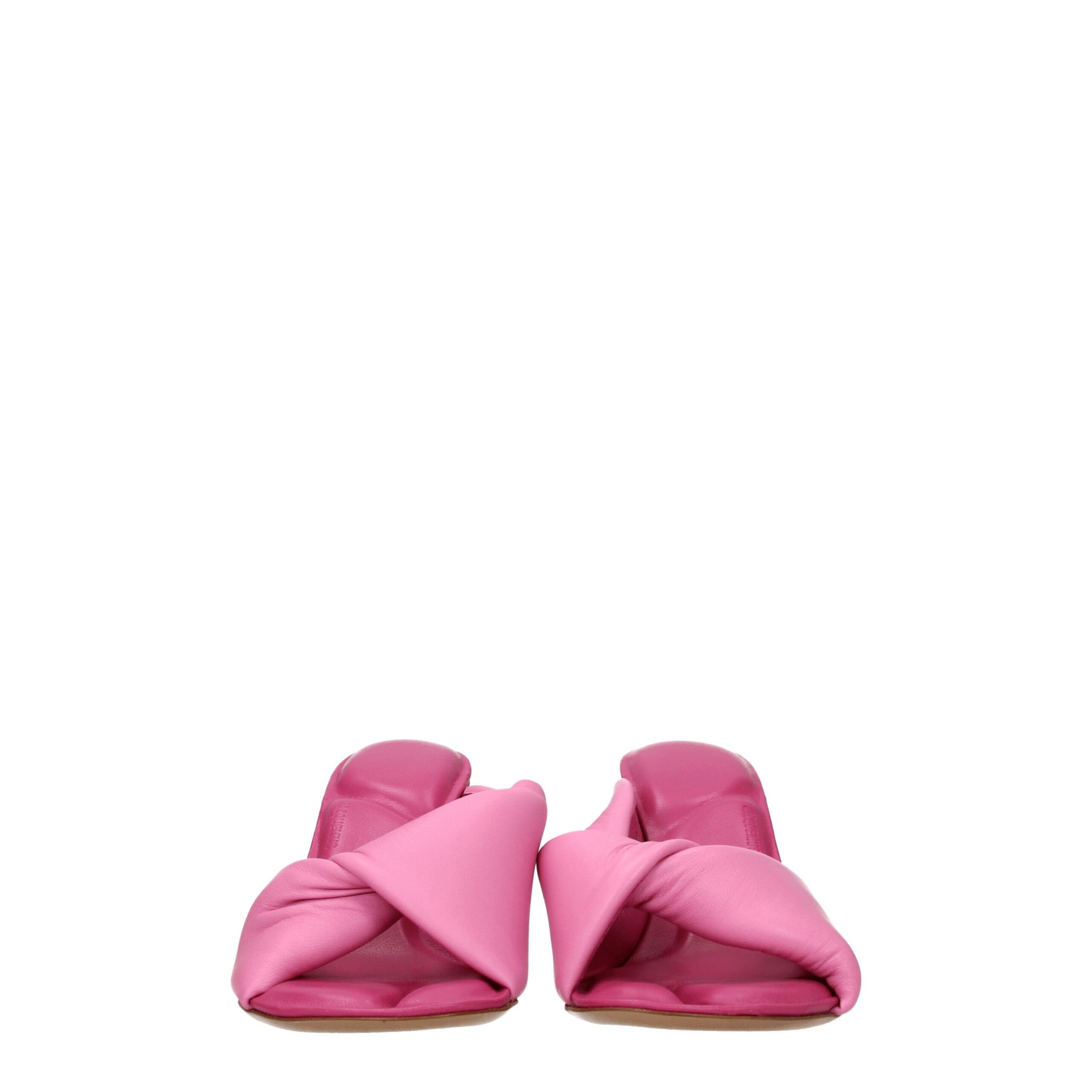 Jacquemus Pink Leather Stiletto Heels Sandals - Image 3