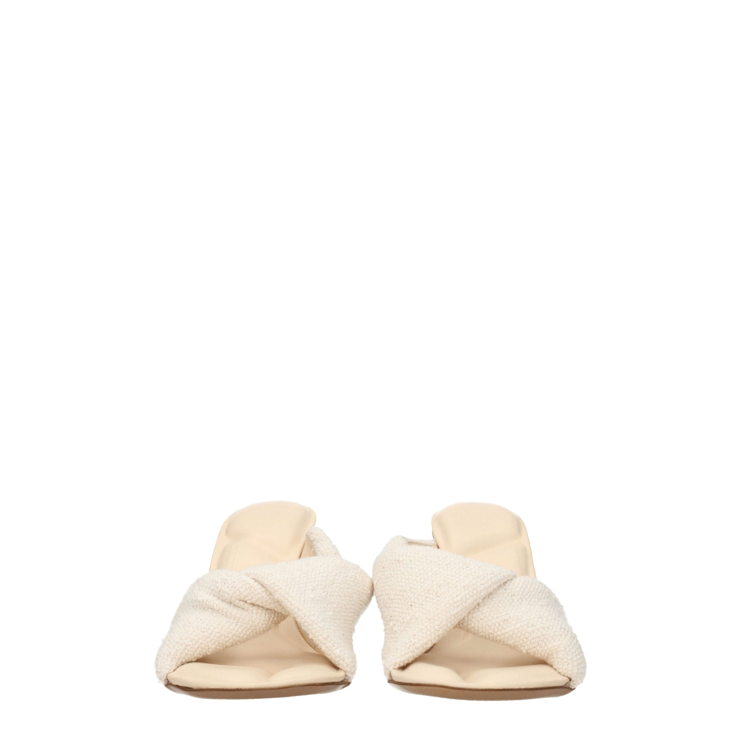 Jacquemus Beige Fabric Stiletto Heel Sandals - Image 3