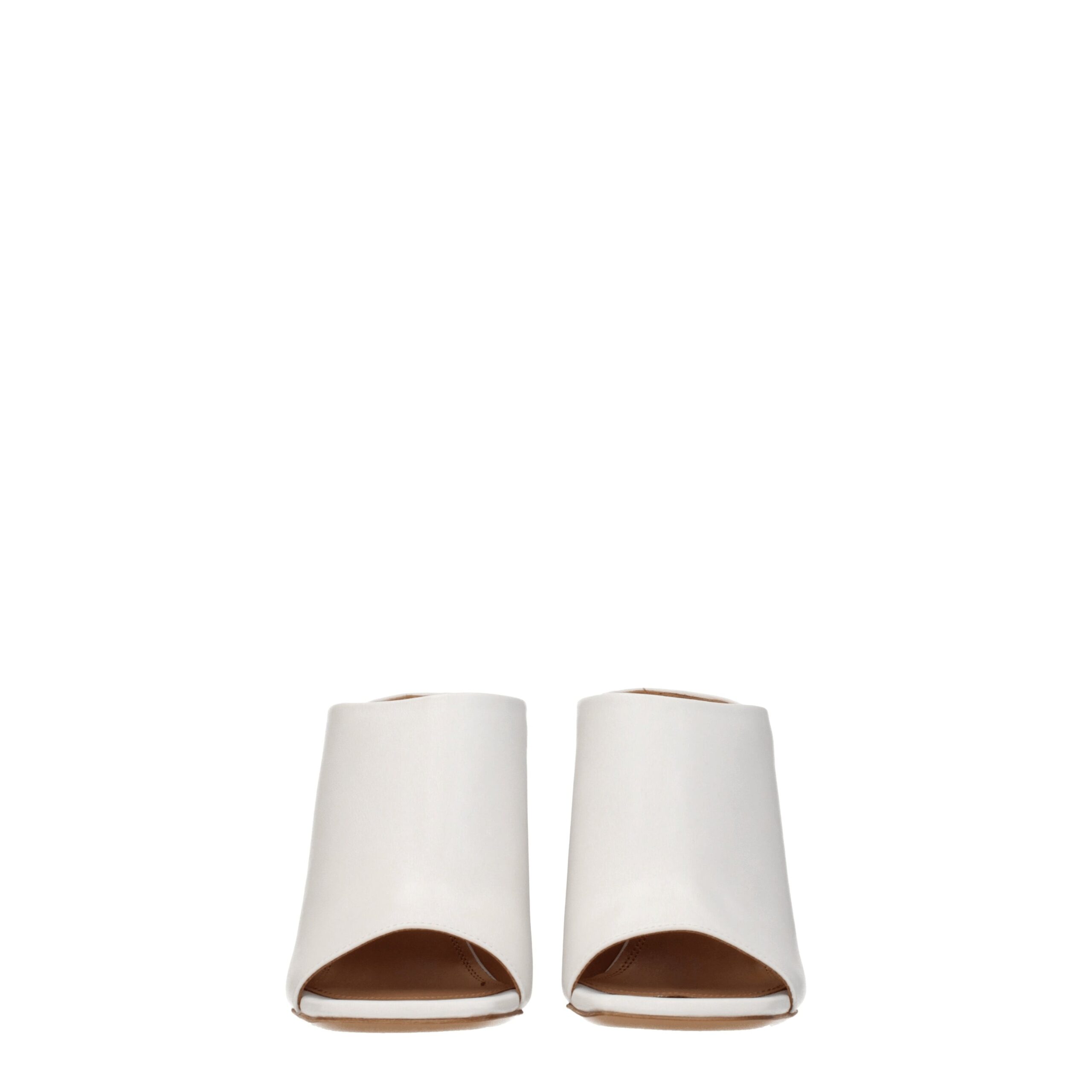 Off-White White Leather Platform Sandals - Image 3