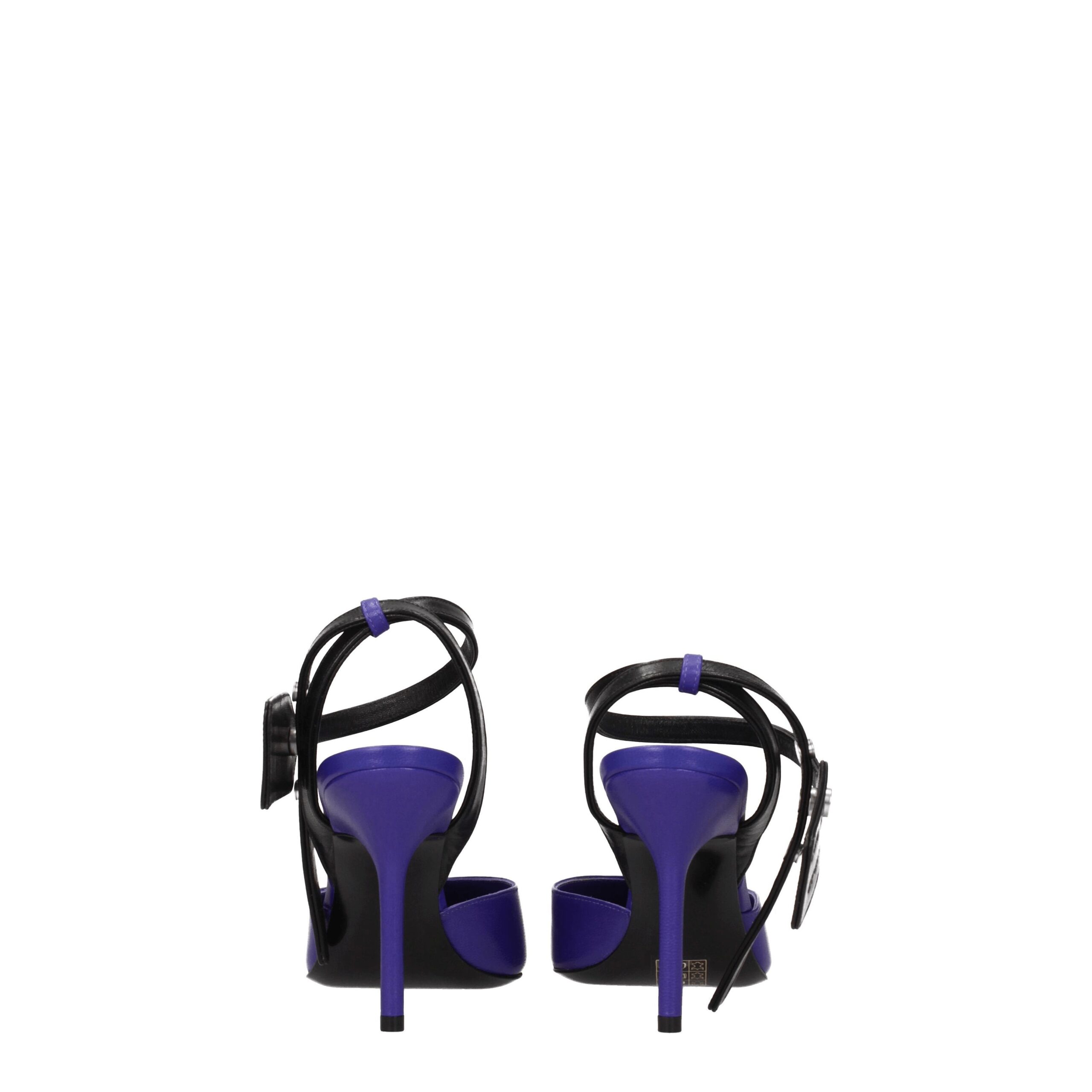 Off-White Purple Leather High Heel Pumps - Image 5