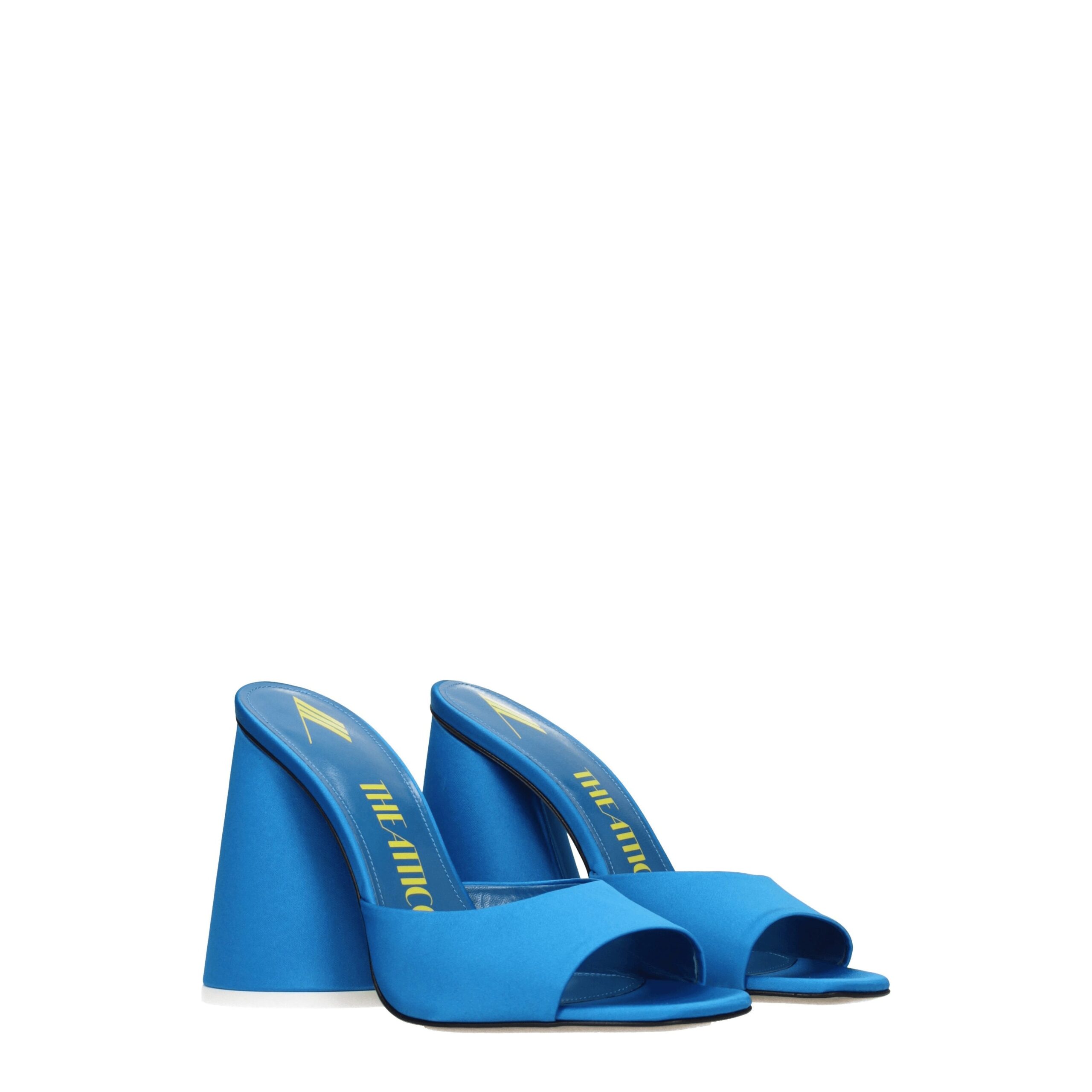 The Attico Light Blue Satin Platform Sandals - Image 2