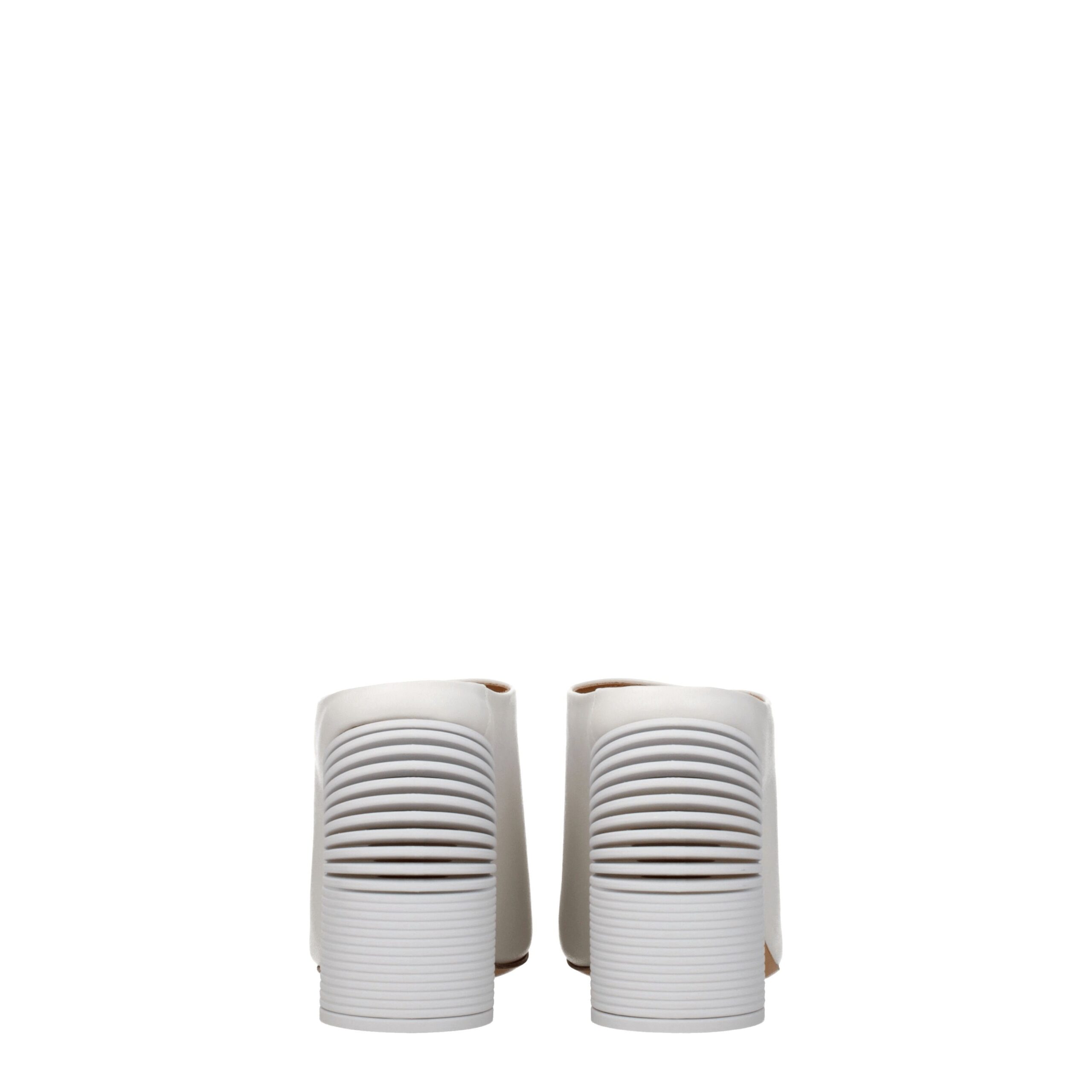 Off-White White Leather Platform Sandals - Image 5