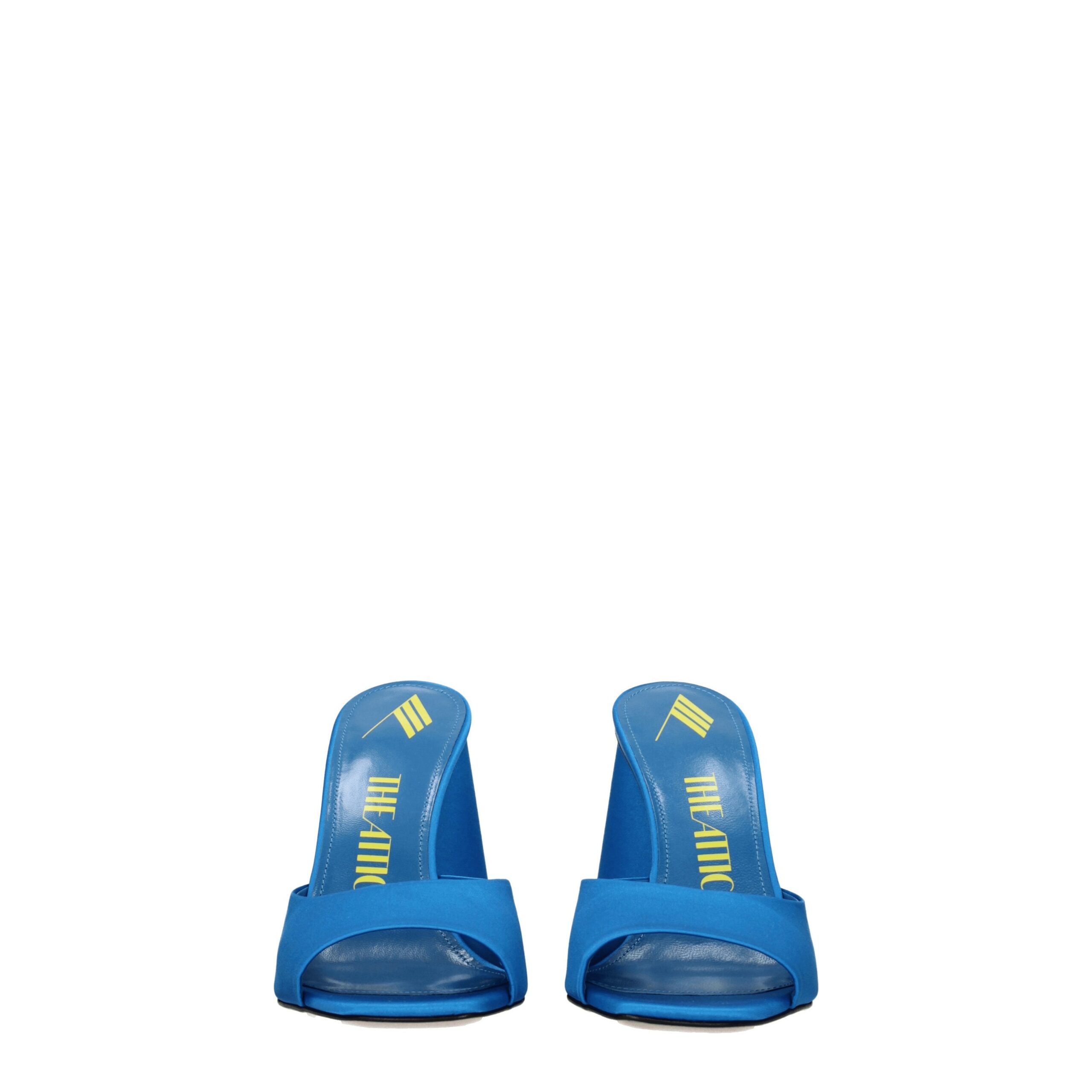 The Attico Light Blue Satin Platform Sandals - Image 3