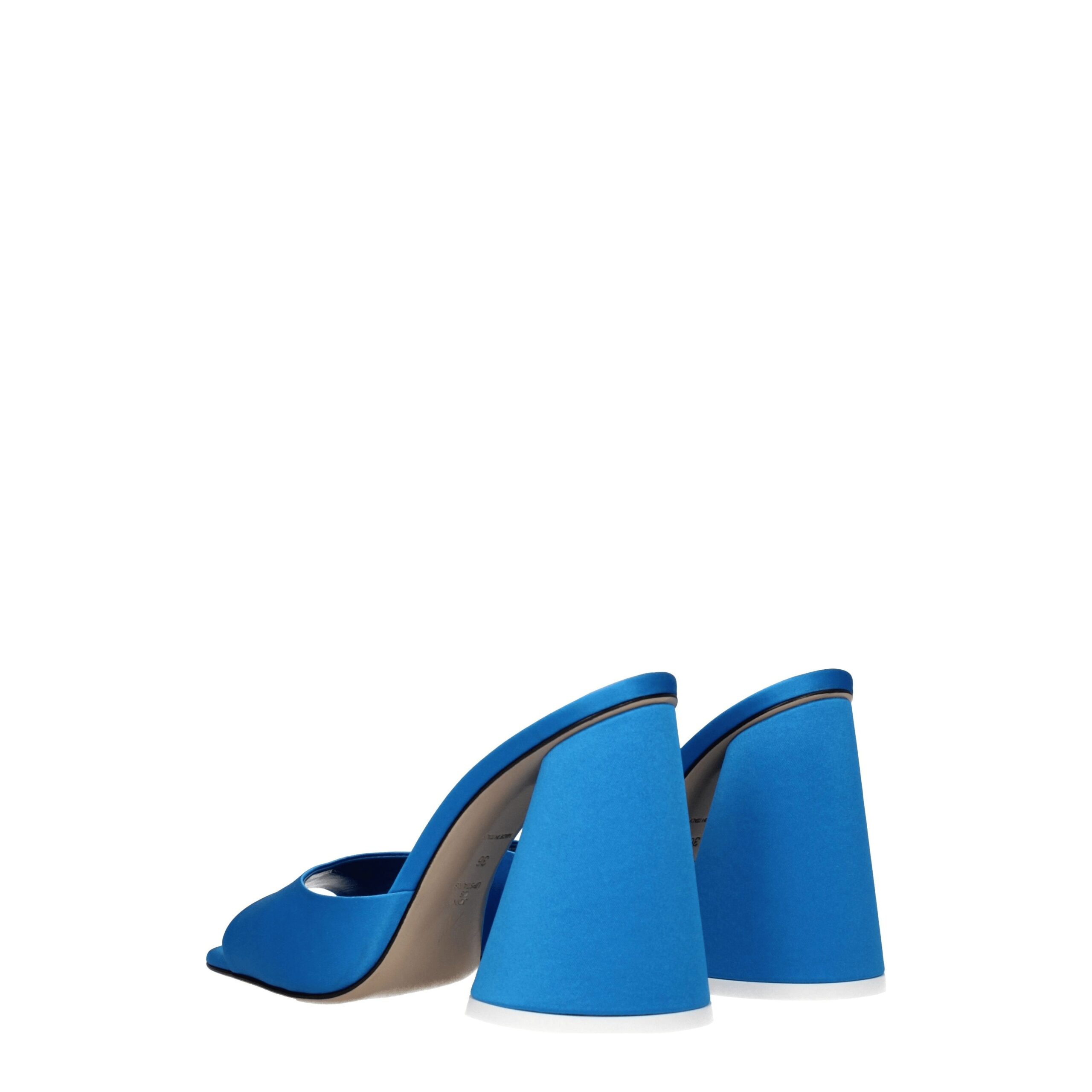 The Attico Light Blue Satin Platform Sandals - Image 4