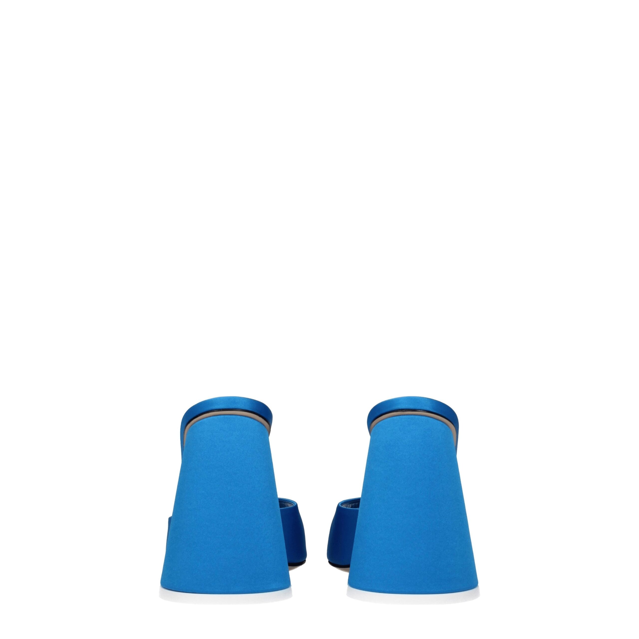 The Attico Light Blue Satin Platform Sandals - Image 5