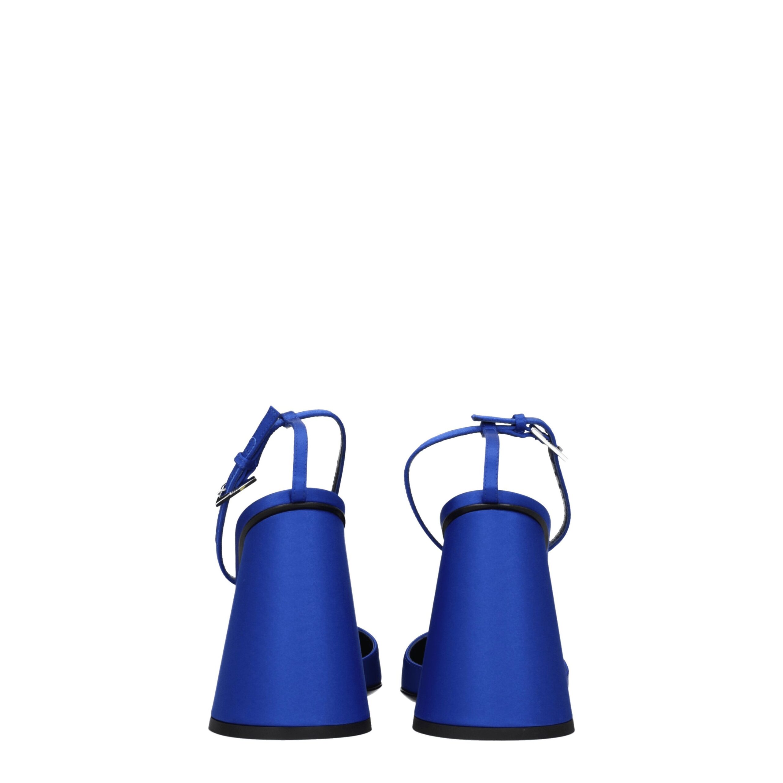 The Attico Blue Satin Platform Sandals - Image 5