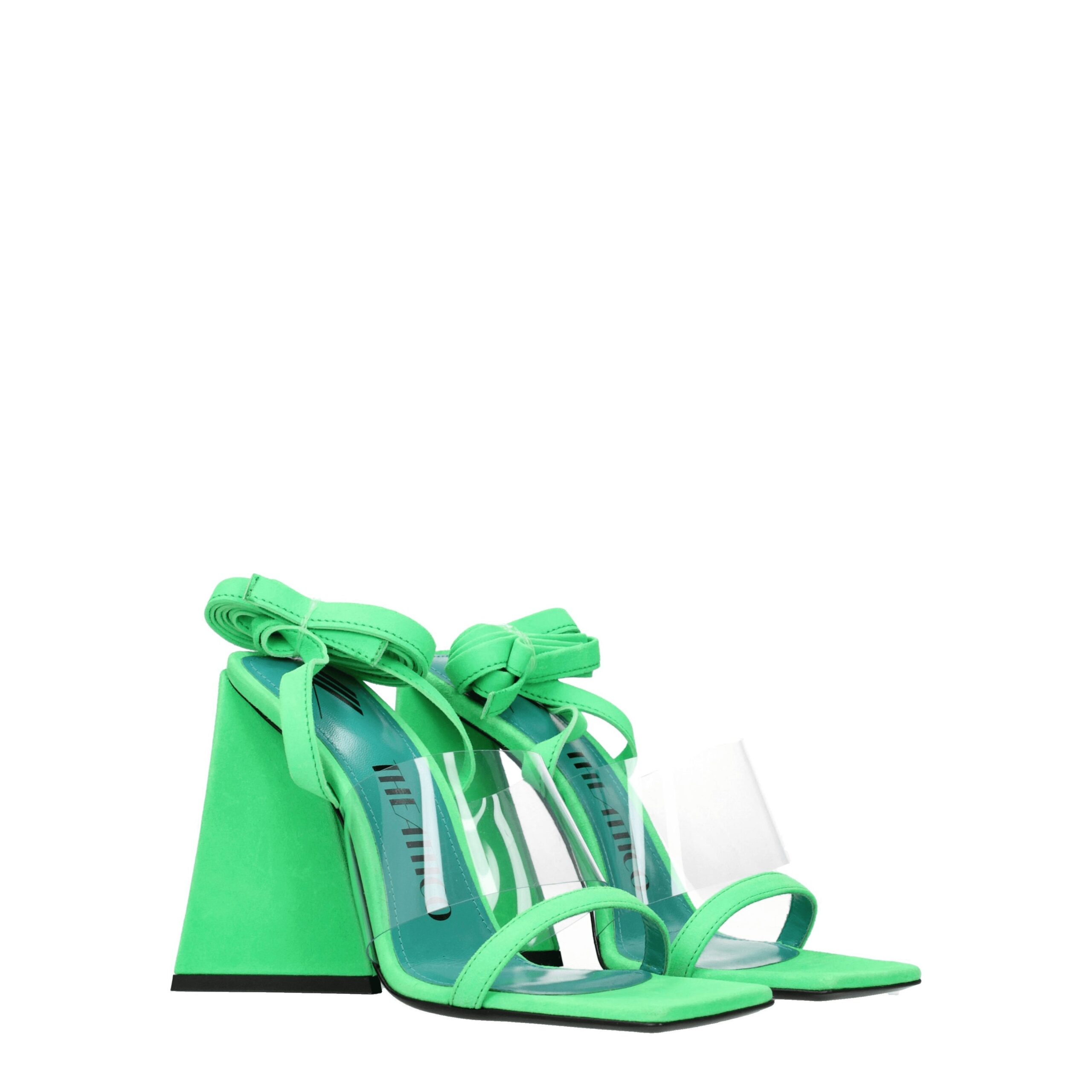 The Attico Transparent Leather Flat Sandals - Image 2