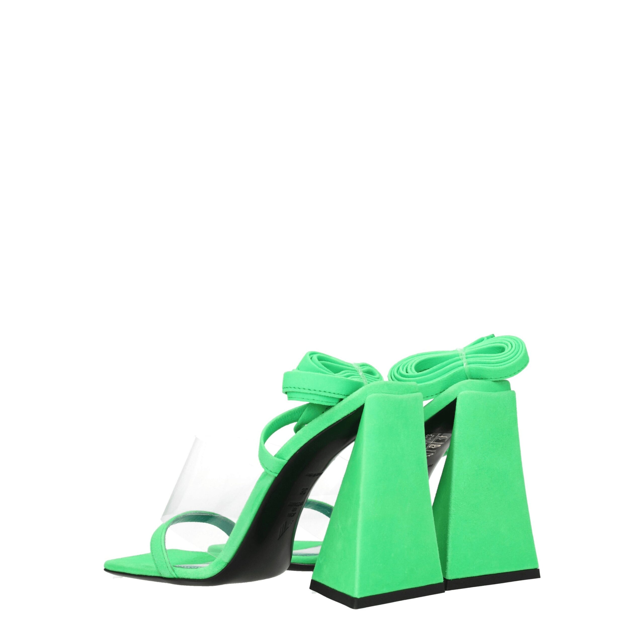 The Attico Transparent Leather Flat Sandals - Image 4