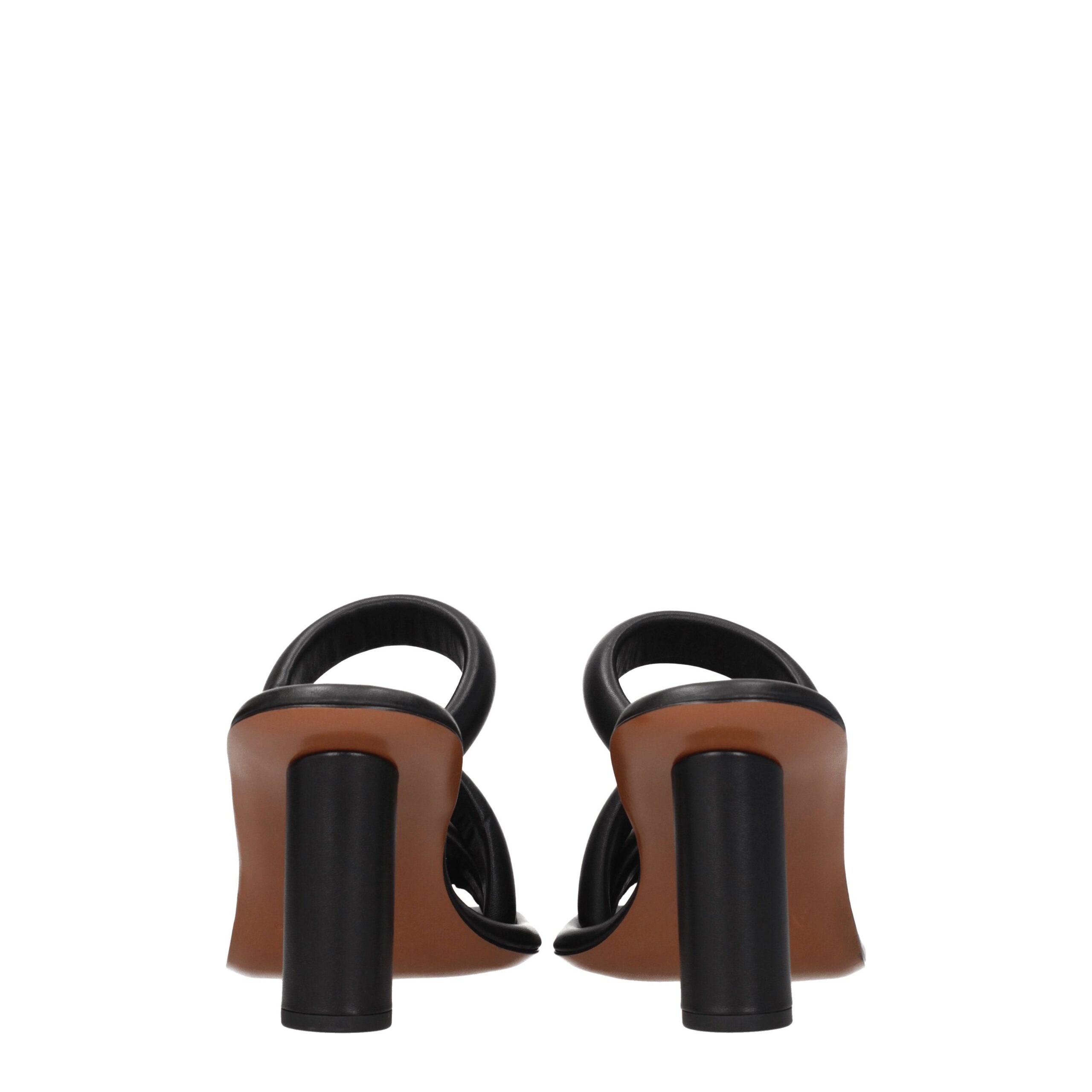 Ambush Black Leather Stiletto Heels Sandals - Image 5