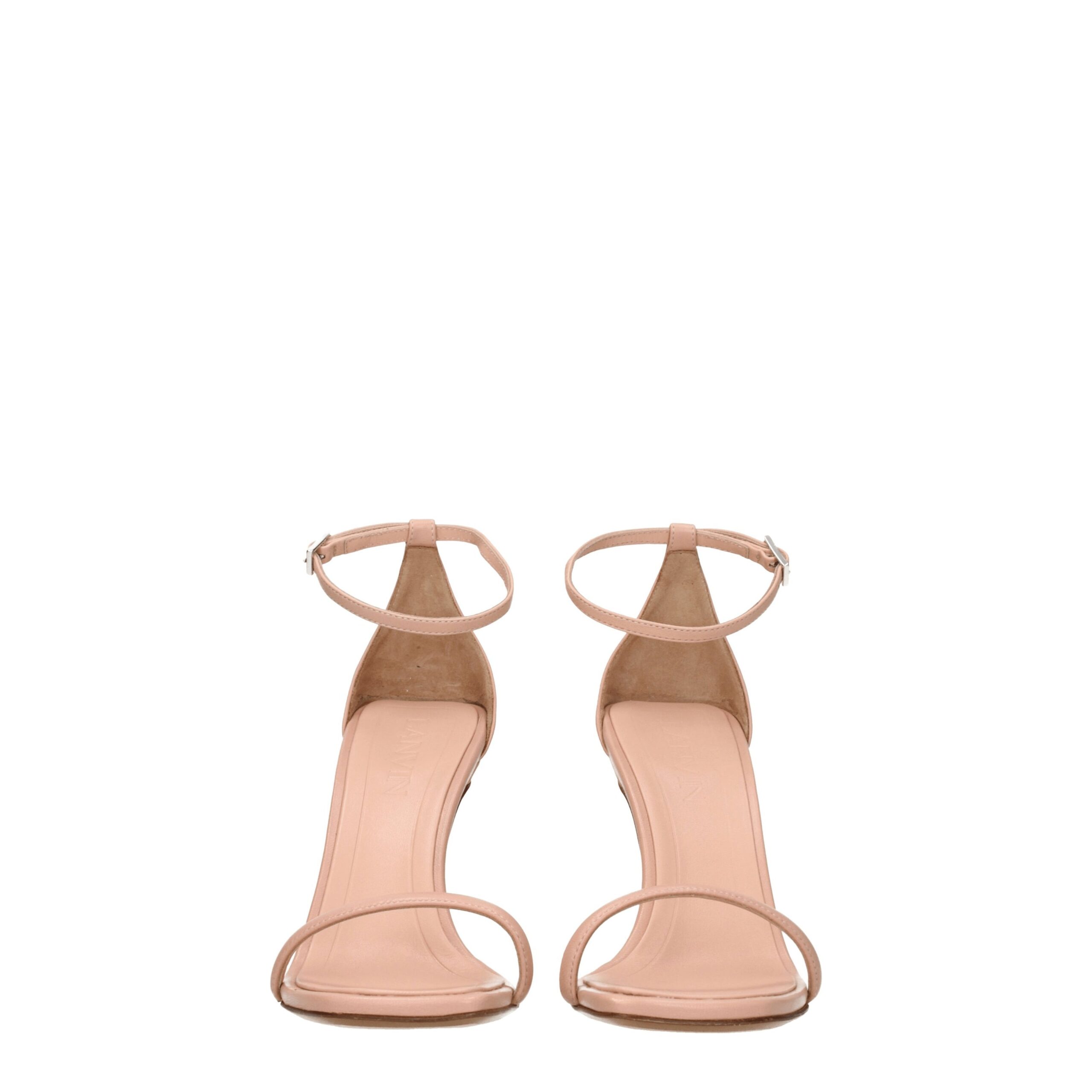 Lanvin Pink Leather Stiletto Heel Sandals - Image 3