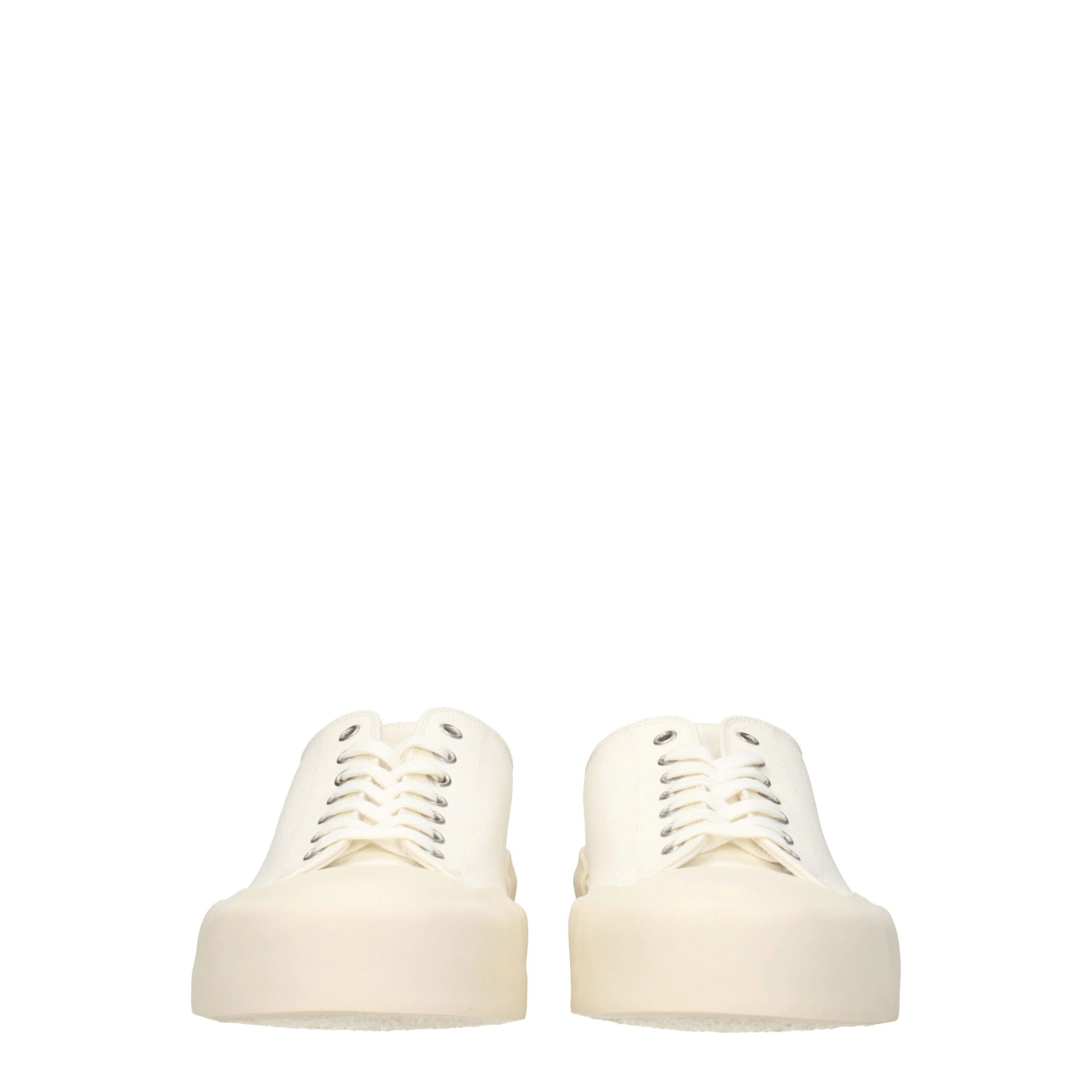 Jil Sander Beige Fabric Low Top Sneakers - Image 3