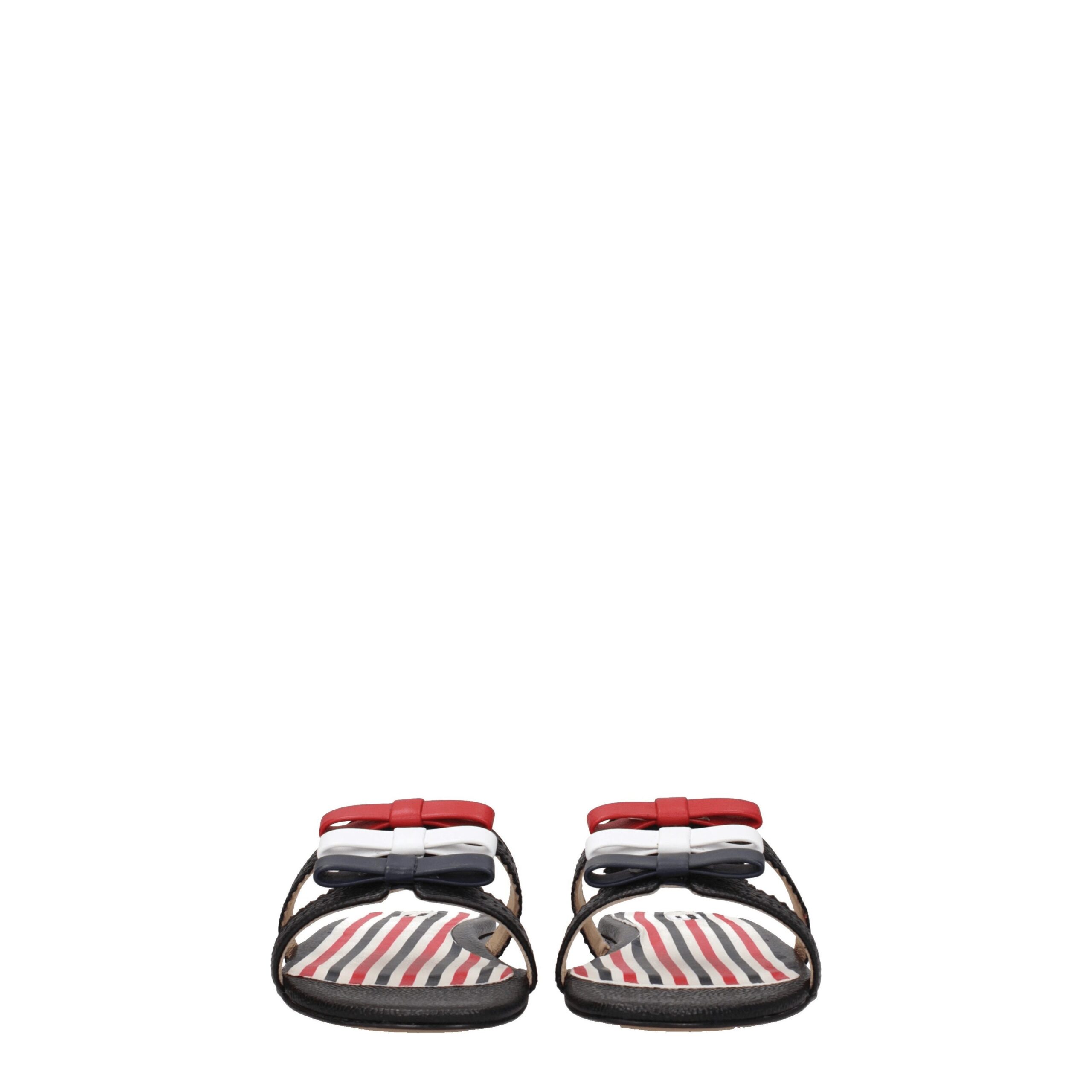 Thom Browne Black Leather Slippers - Image 3