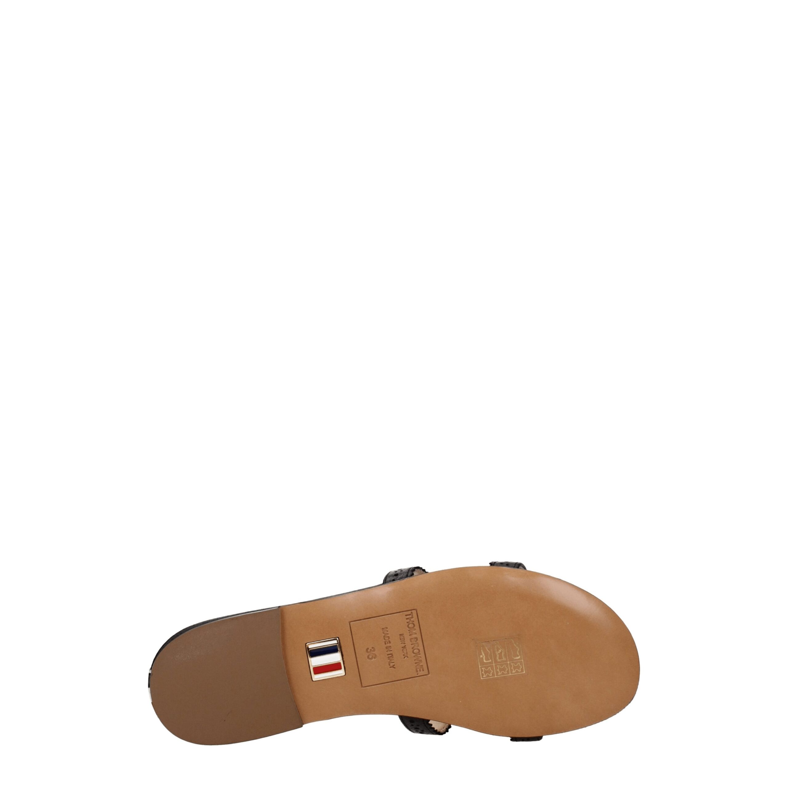 Thom Browne Black Leather Slippers - Image 5