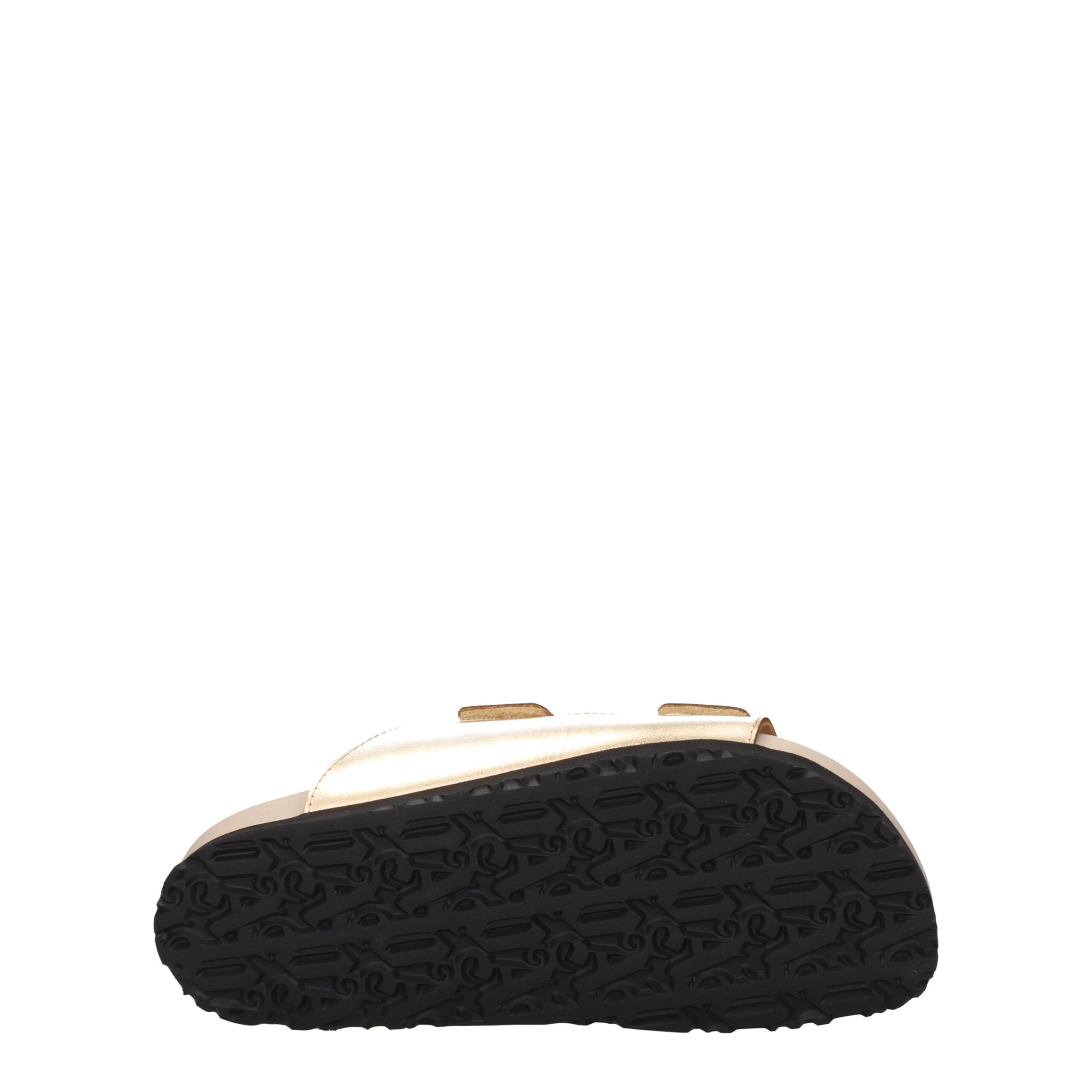 Palm Angels Gold Leather Slippers - Image 5