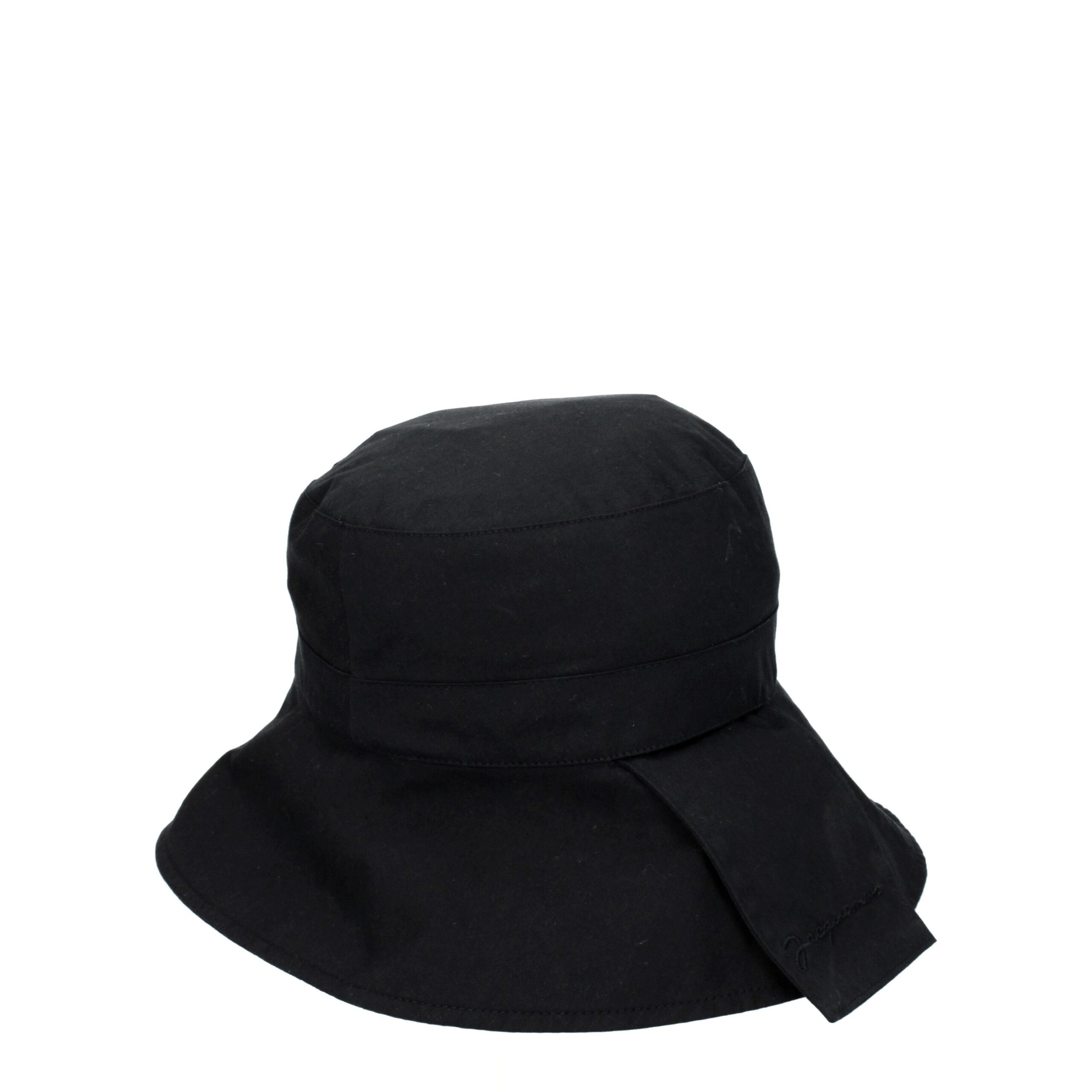 Jacquemus Black Cotton Bucket Hats