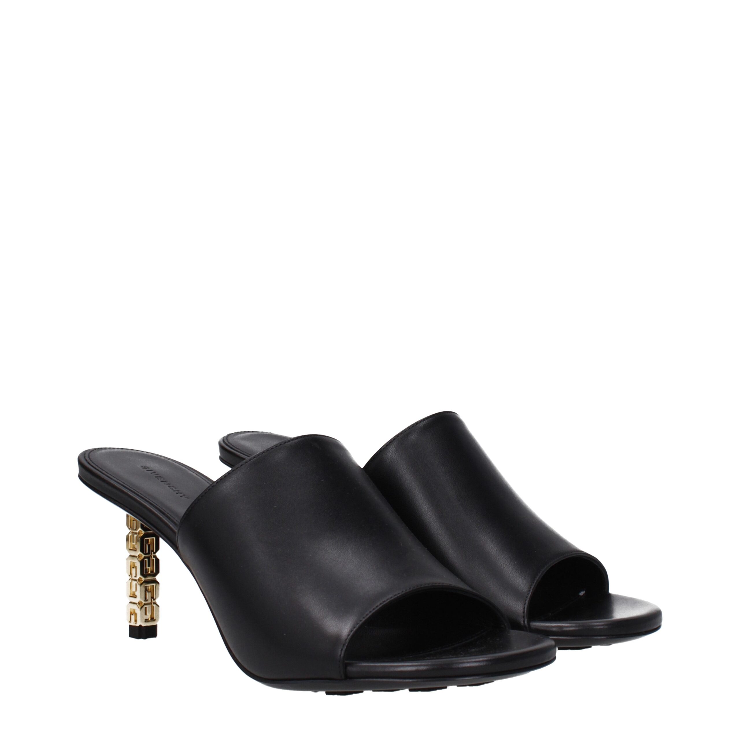 Givenchy Black Leather Stiletto Heels Sandals - Image 2