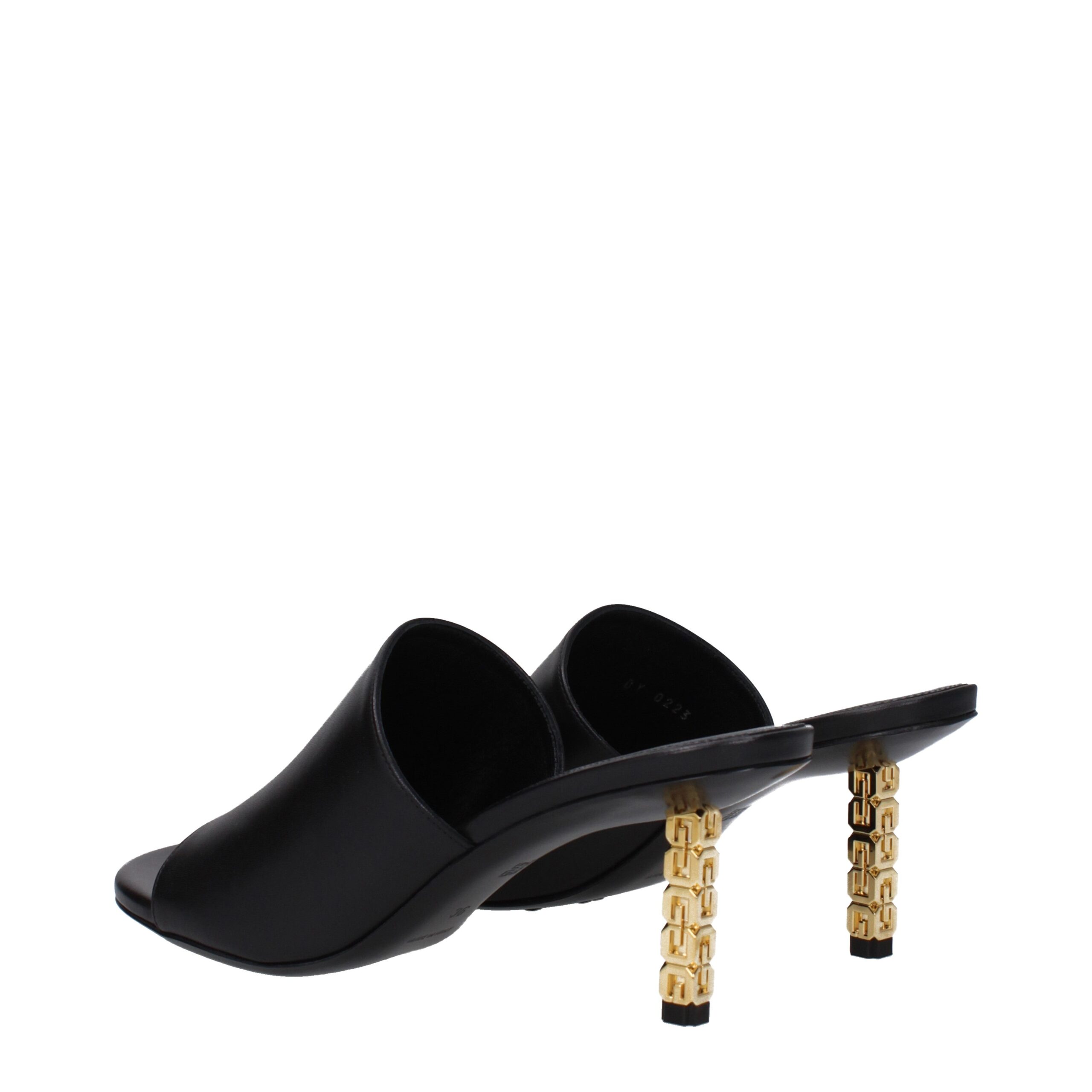 Givenchy Black Leather Stiletto Heels Sandals - Image 4