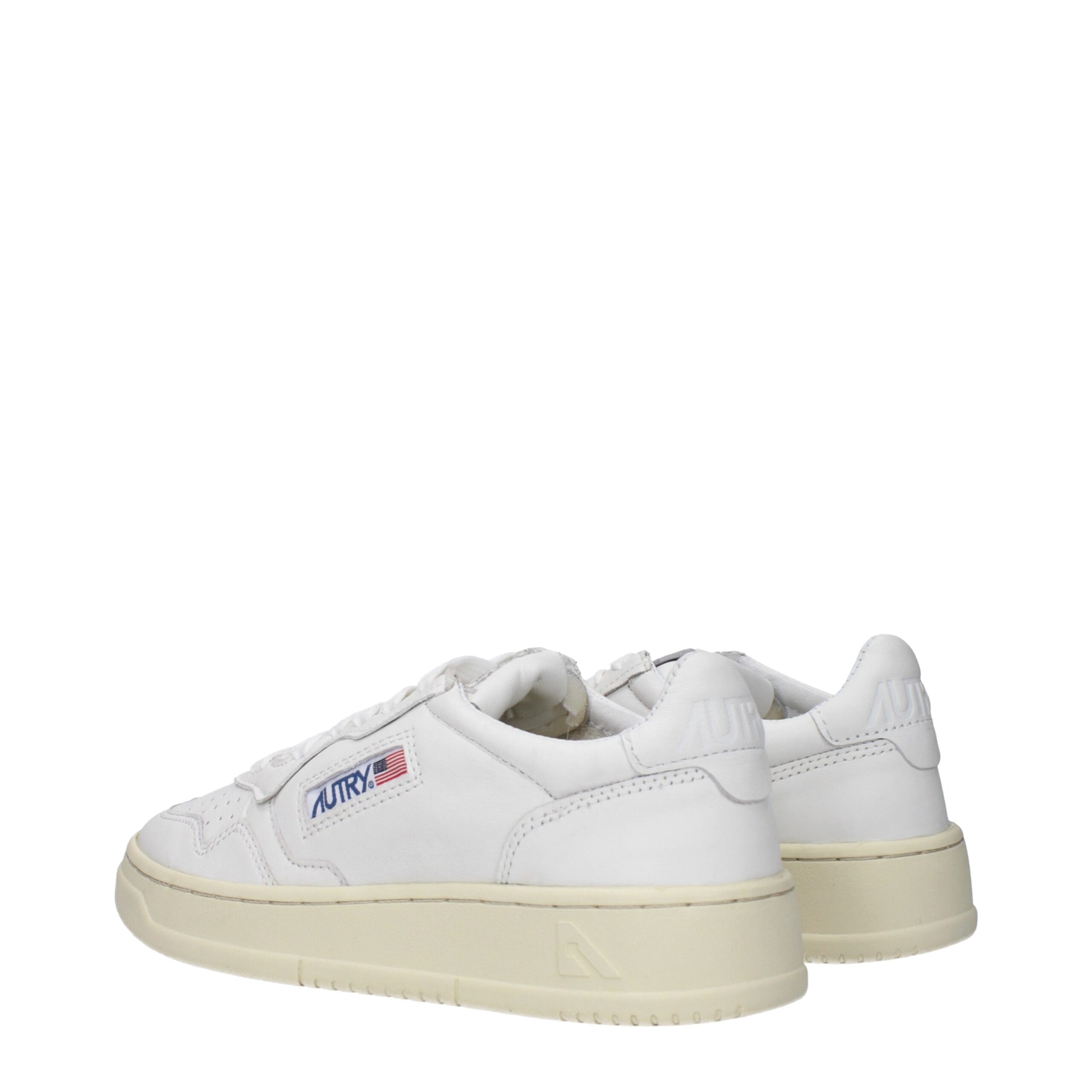 Autry White Leather Low Tops - Image 4