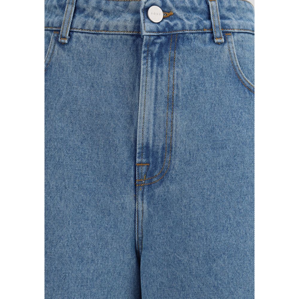 Rohe Blue Cotton Relaxed Fit Jeans - Image 3