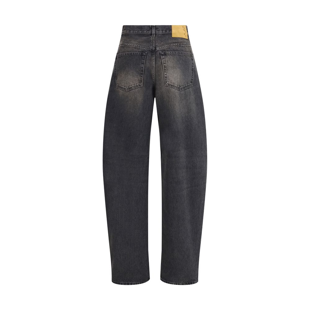 Haikure Black Cotton Relaxed Fit Jeans - Image 2