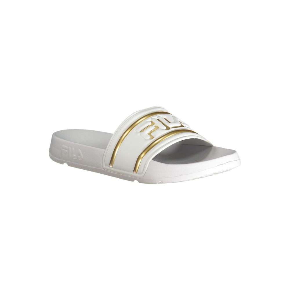 Fila White Polyurethane Women Slipper - Image 2
