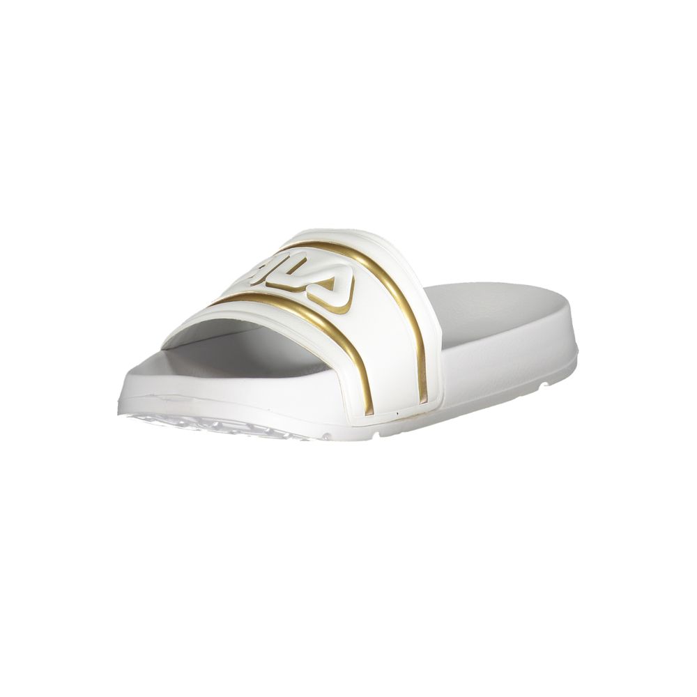 Fila White Polyurethane Women Slipper - Image 3