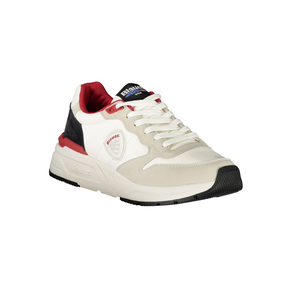 Blauer White Polyester Men Sneaker - Image 2