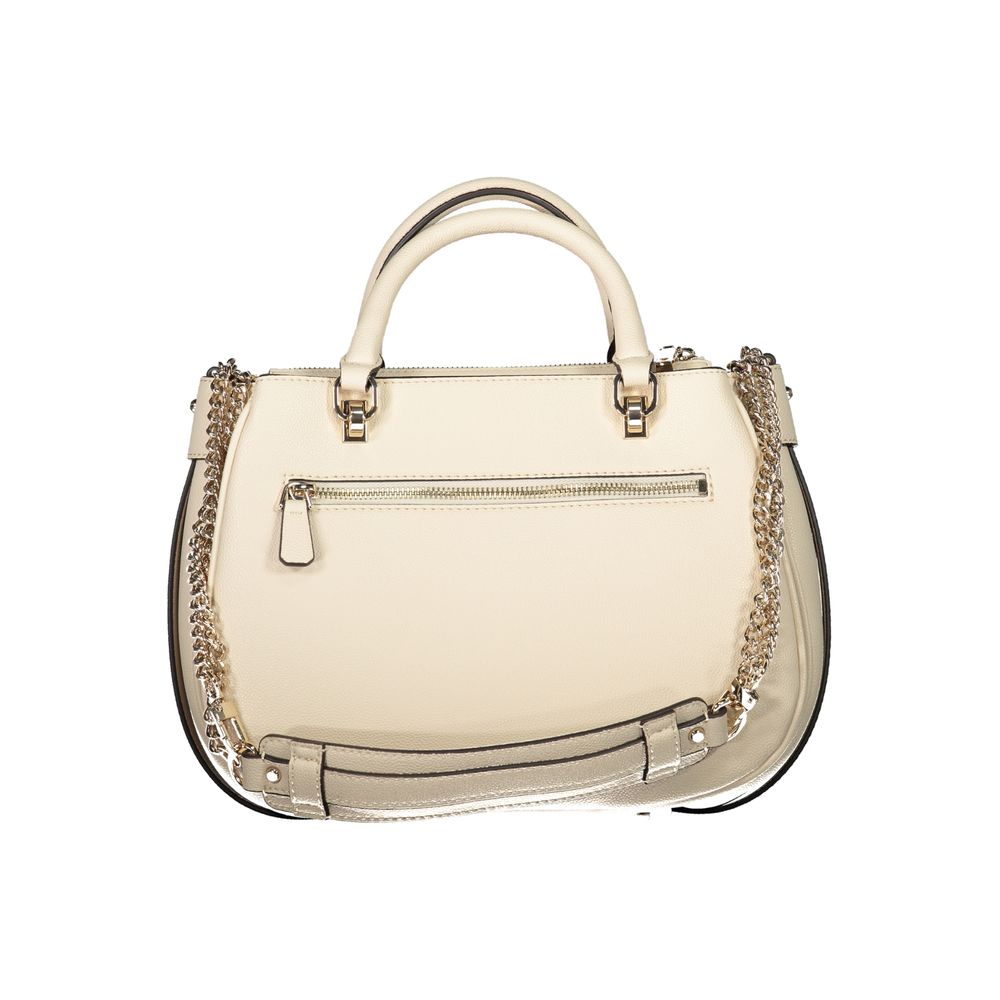 Guess Jeans Beige Polyurethane Womens Handbag - Image 2