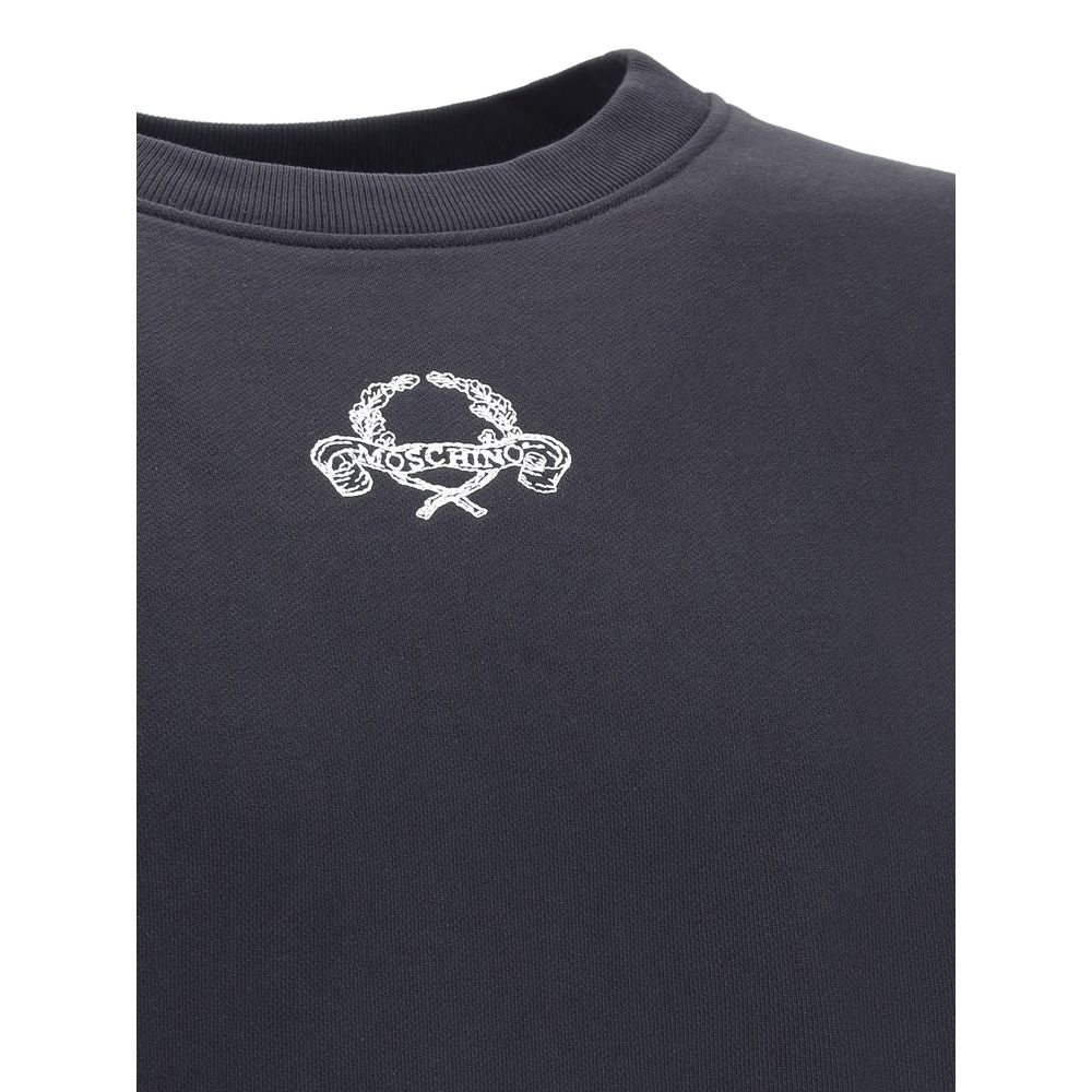 Moschino Black Cotton Sweatshirt - Image 3