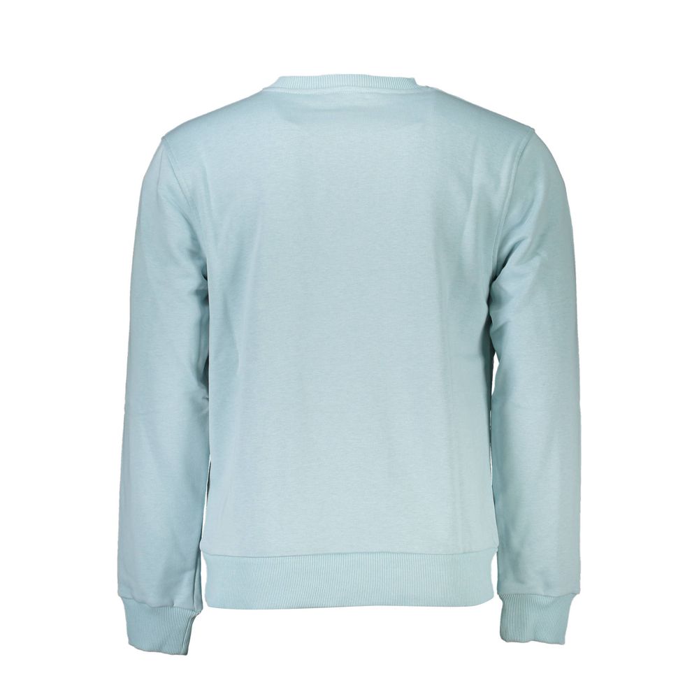 Cavalli Class Azzurro Cotton Men Sweatshirt - Image 2