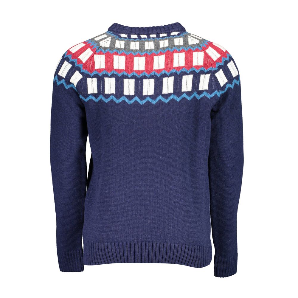 Gant Blue Wool Men Sweater - Image 2