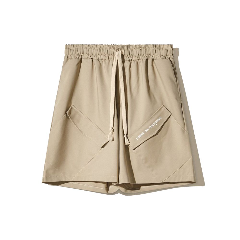Comme Des Fuckdown Beige Cotton Short