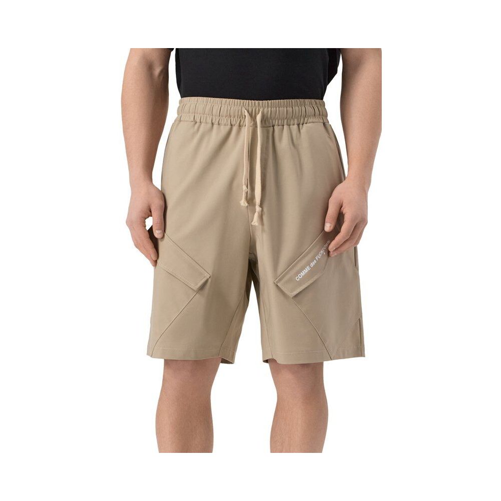 Comme Des Fuckdown Beige Cotton Short - Image 3
