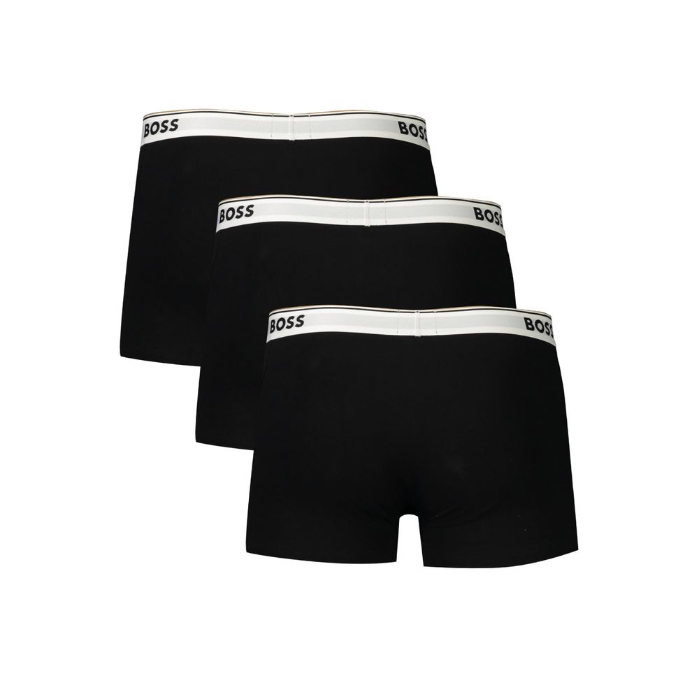 Hugo Boss Black Cotton Men Boxer Short - Image 2