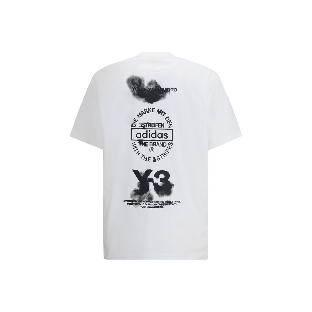Y-3 White Cotton T-Shirt - Image 2