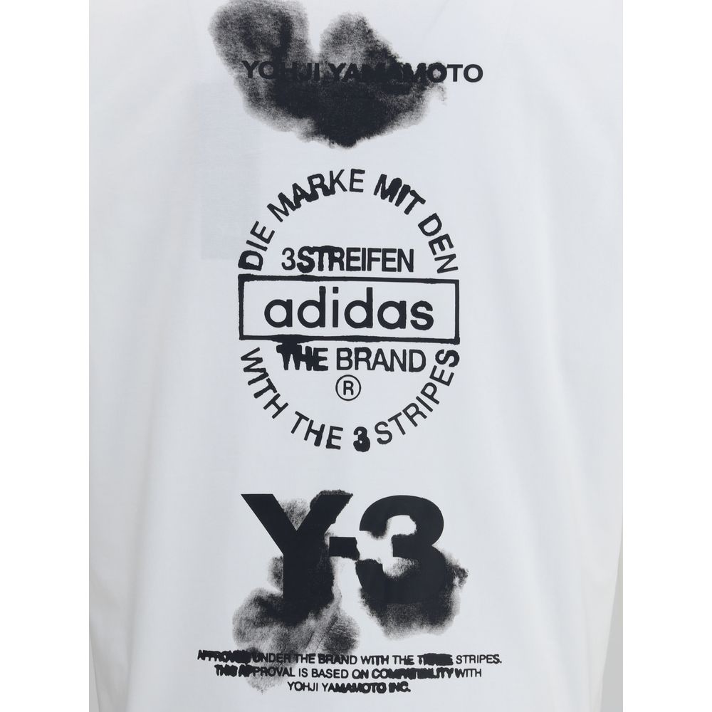 Y-3 White Cotton T-Shirt - Image 3