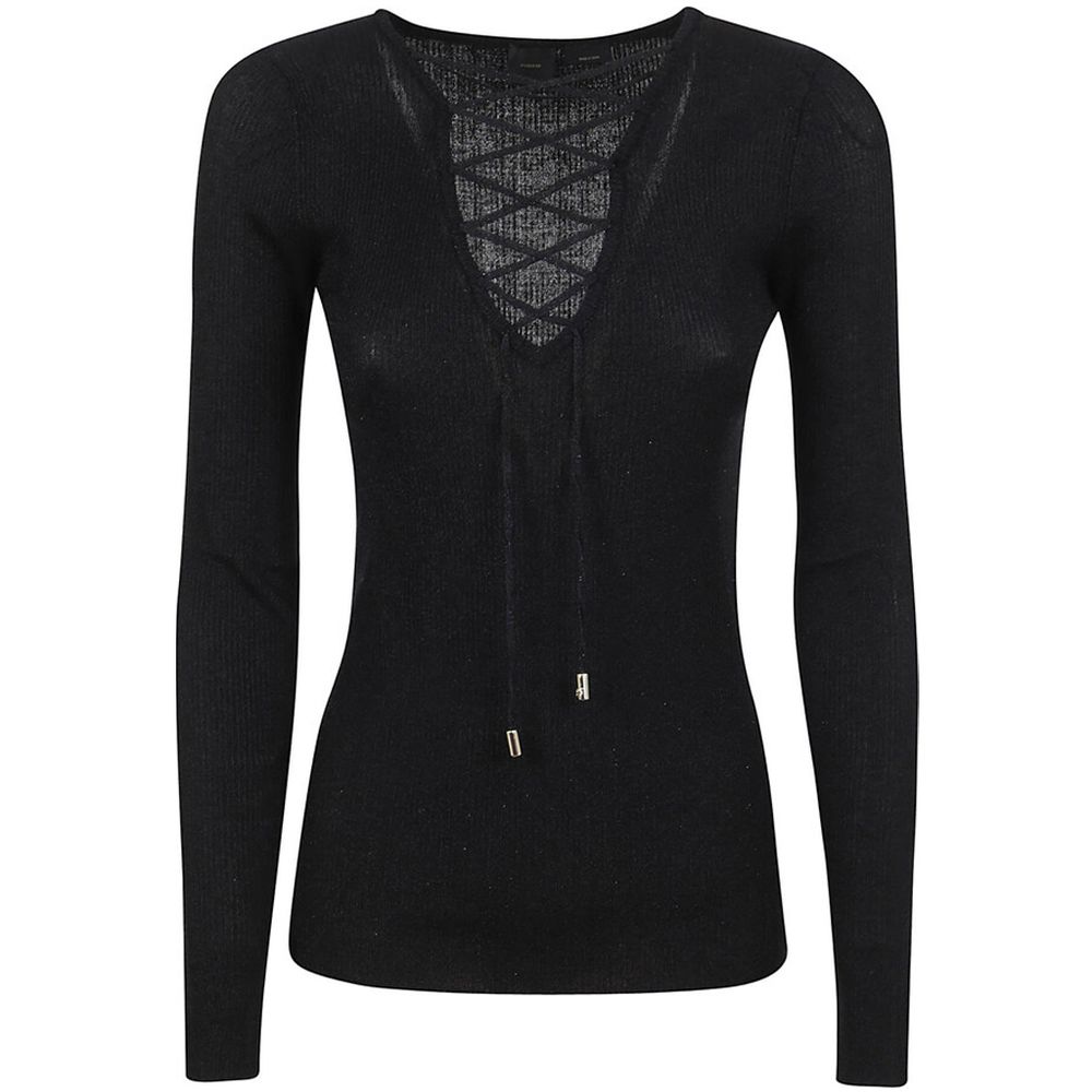 PINKO Black Viscose Sweater
