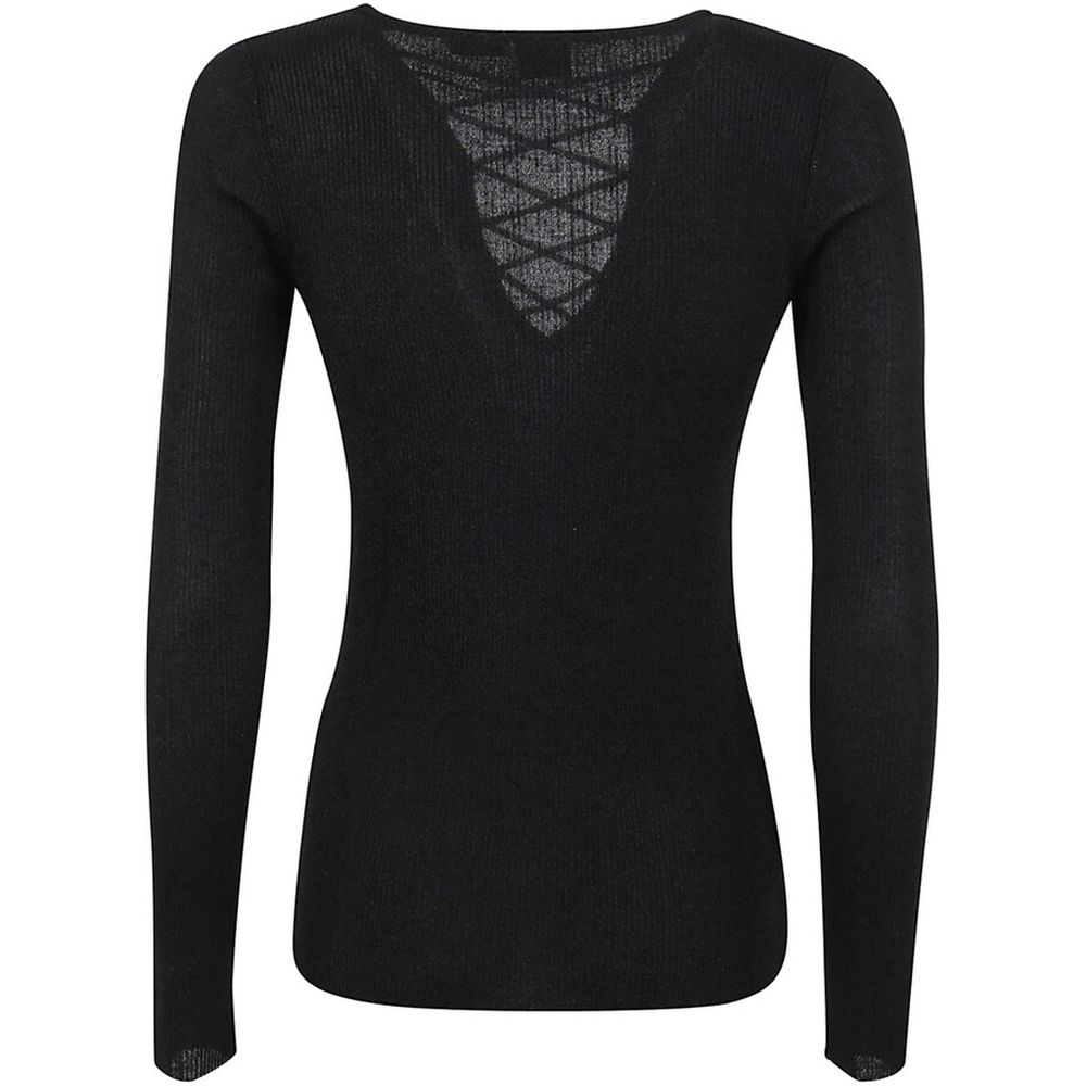 PINKO Black Viscose Sweater - Image 2