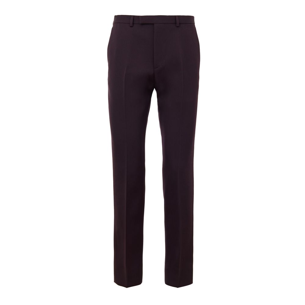 Gucci Bordeaux Wool Dress Pants