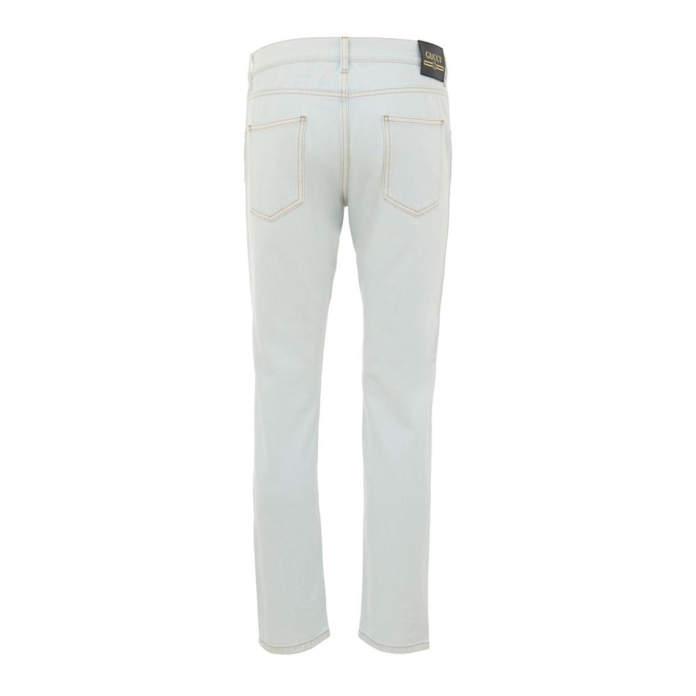 Gucci Blue Cotton Jeans Denim - Image 2