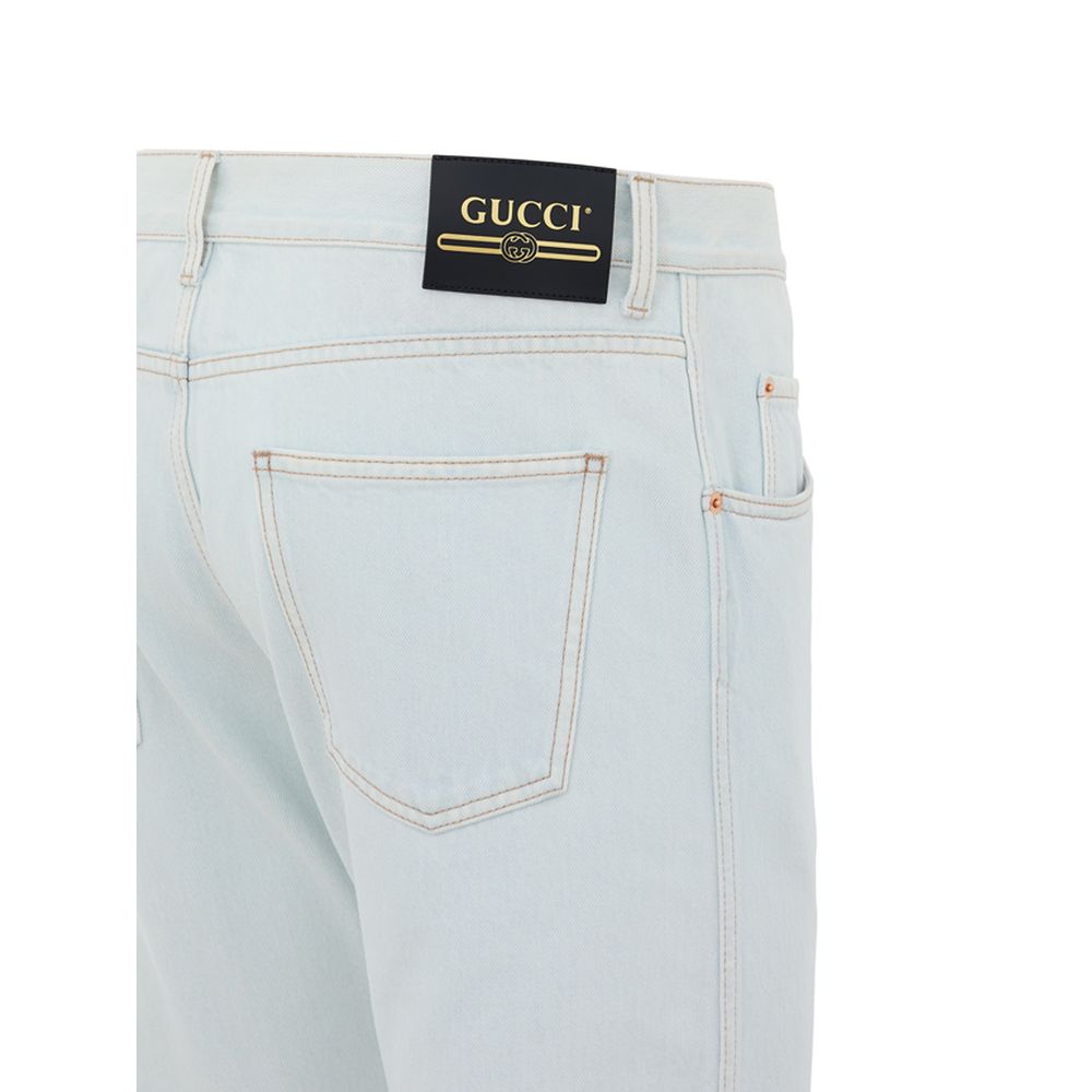 Gucci Blue Cotton Jeans Denim - Image 3