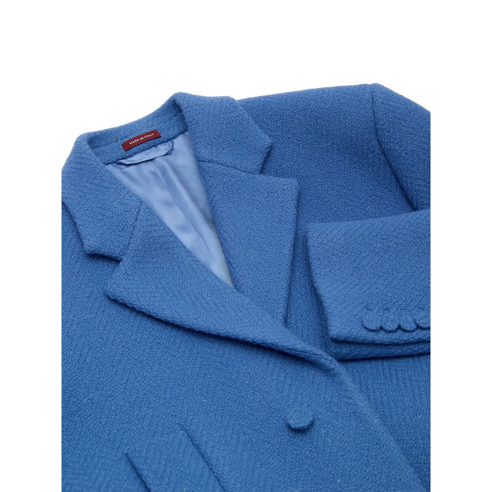 Gucci Blue Wool Coat - Image 3