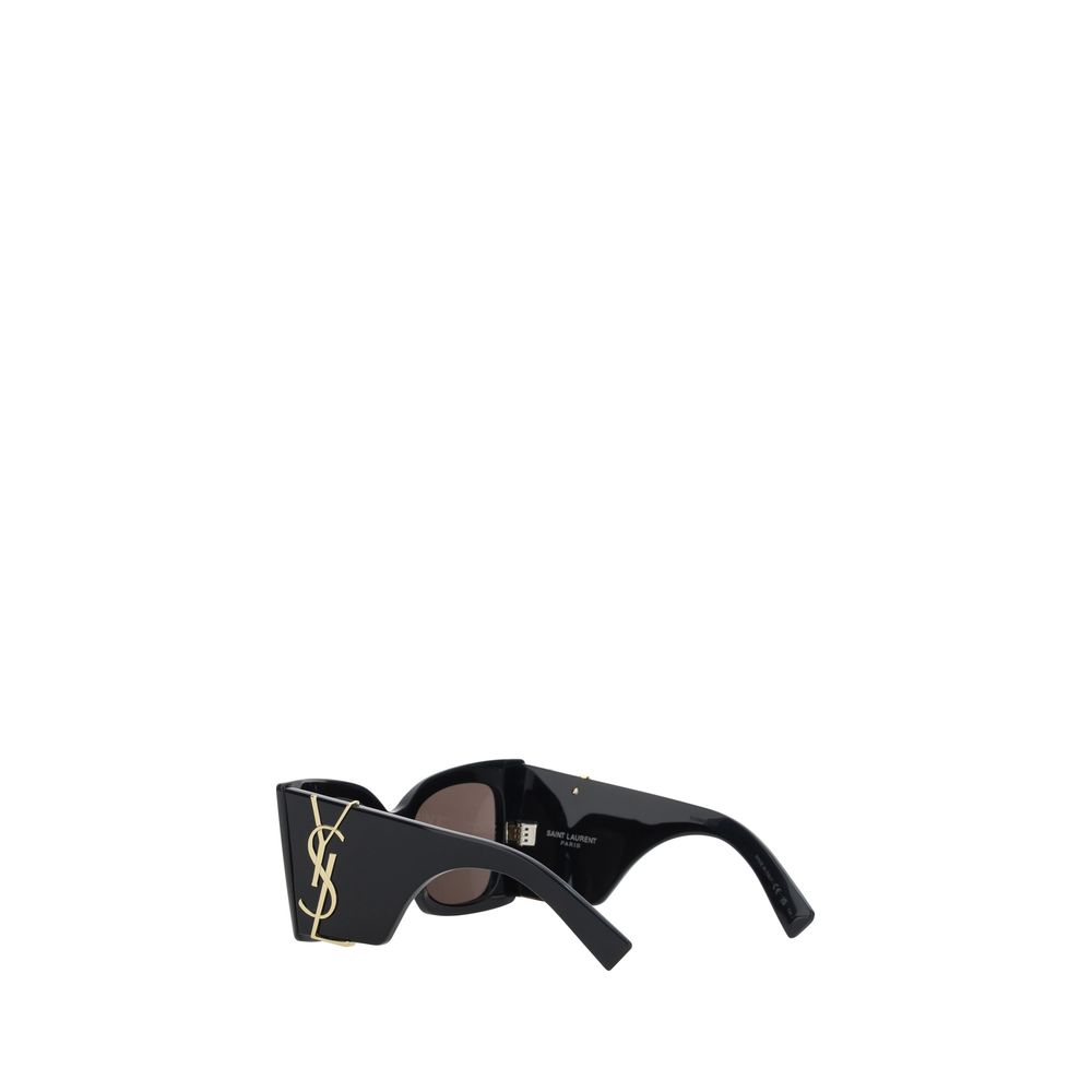 Saint Laurent Black Acetate Sunglasses - Image 2