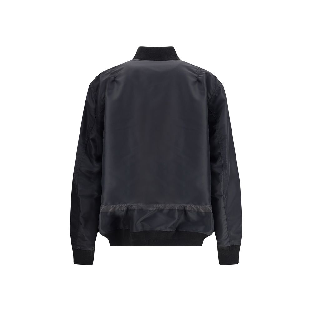 Sacai Black Nylon Bomber - Image 2