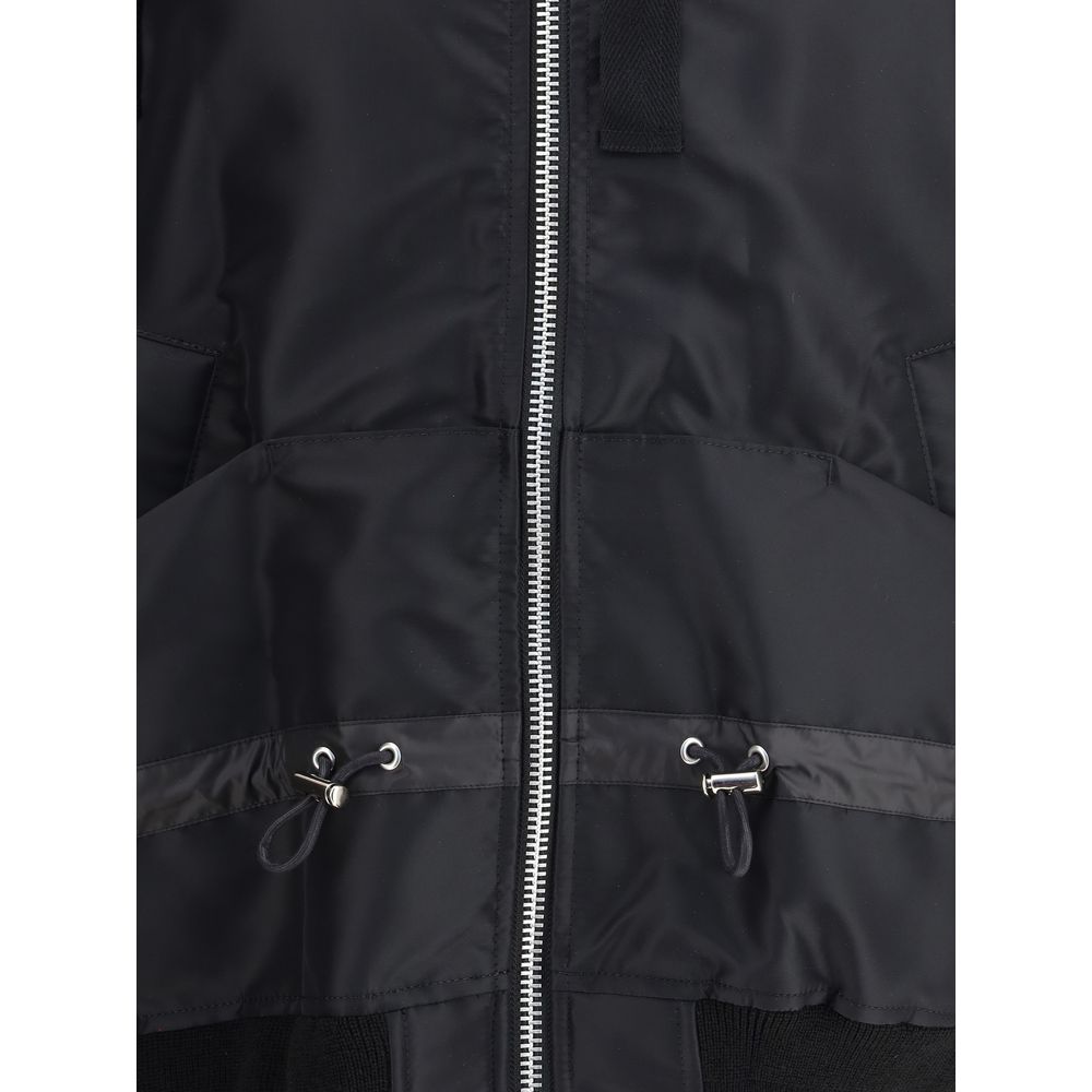 Sacai Black Nylon Bomber - Image 3