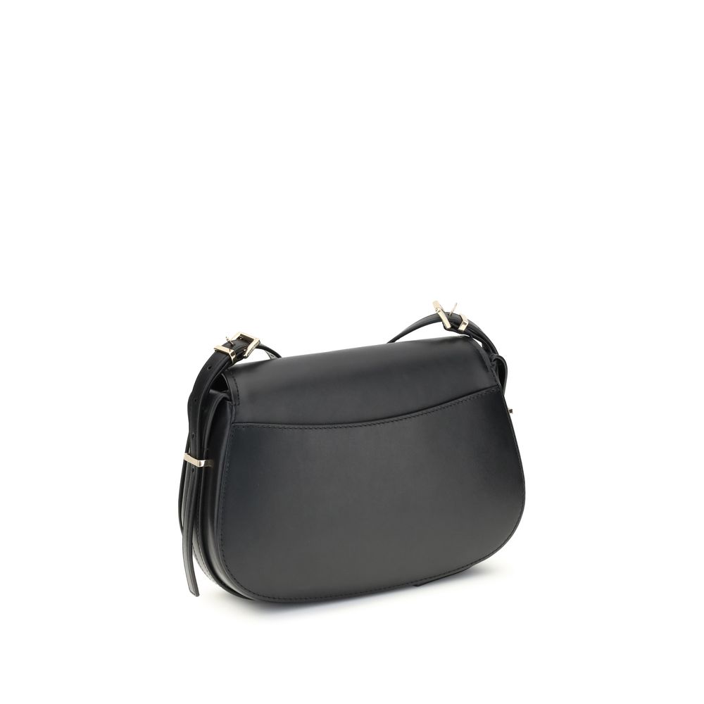 Michael Kors Black Calf Leather Bos Taurus Shoulder Bag - Image 3