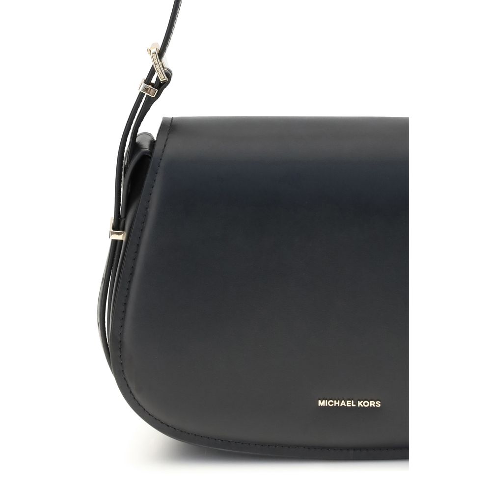 Michael Kors Black Calf Leather Bos Taurus Shoulder Bag - Image 4