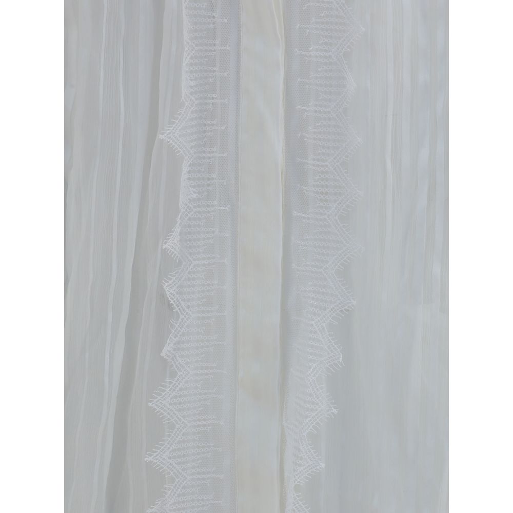 Chloé Ruffled silk muslin and lace Blouse - Image 3