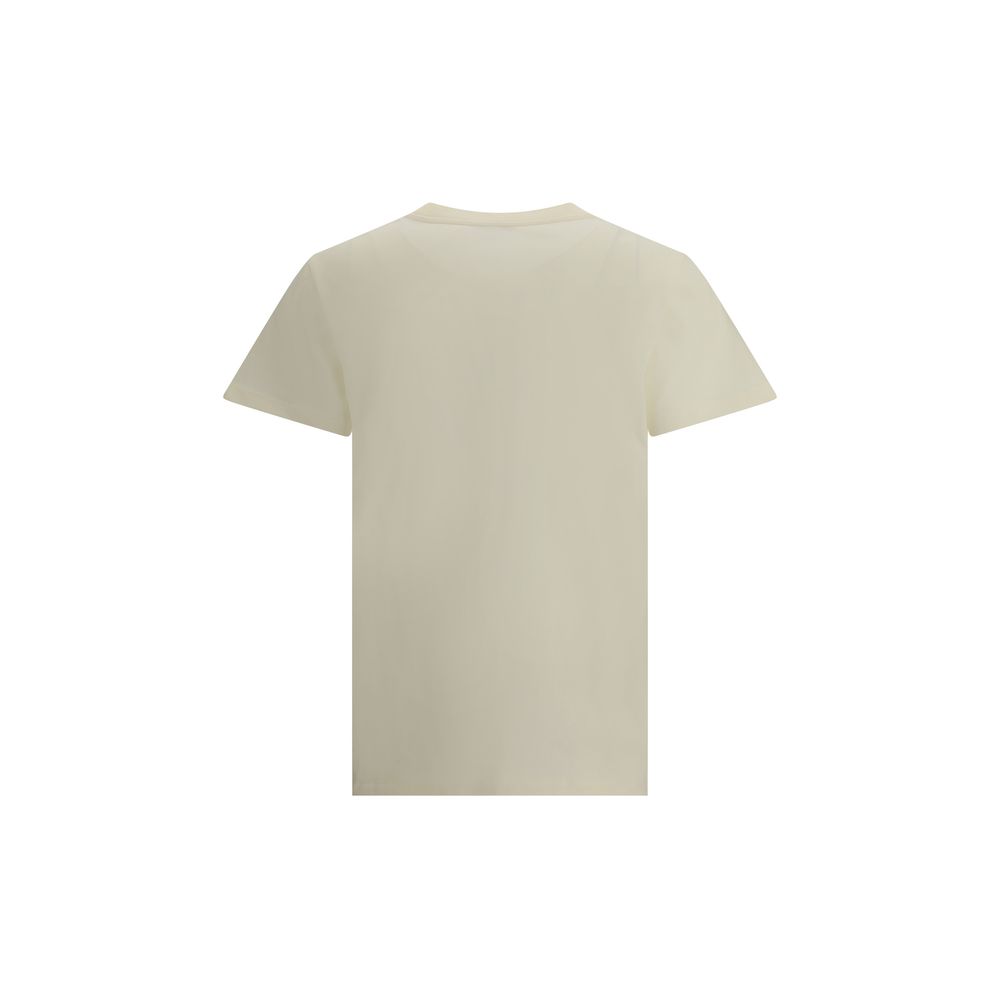 Moncler Cream Cotton T-Shirt - Image 2