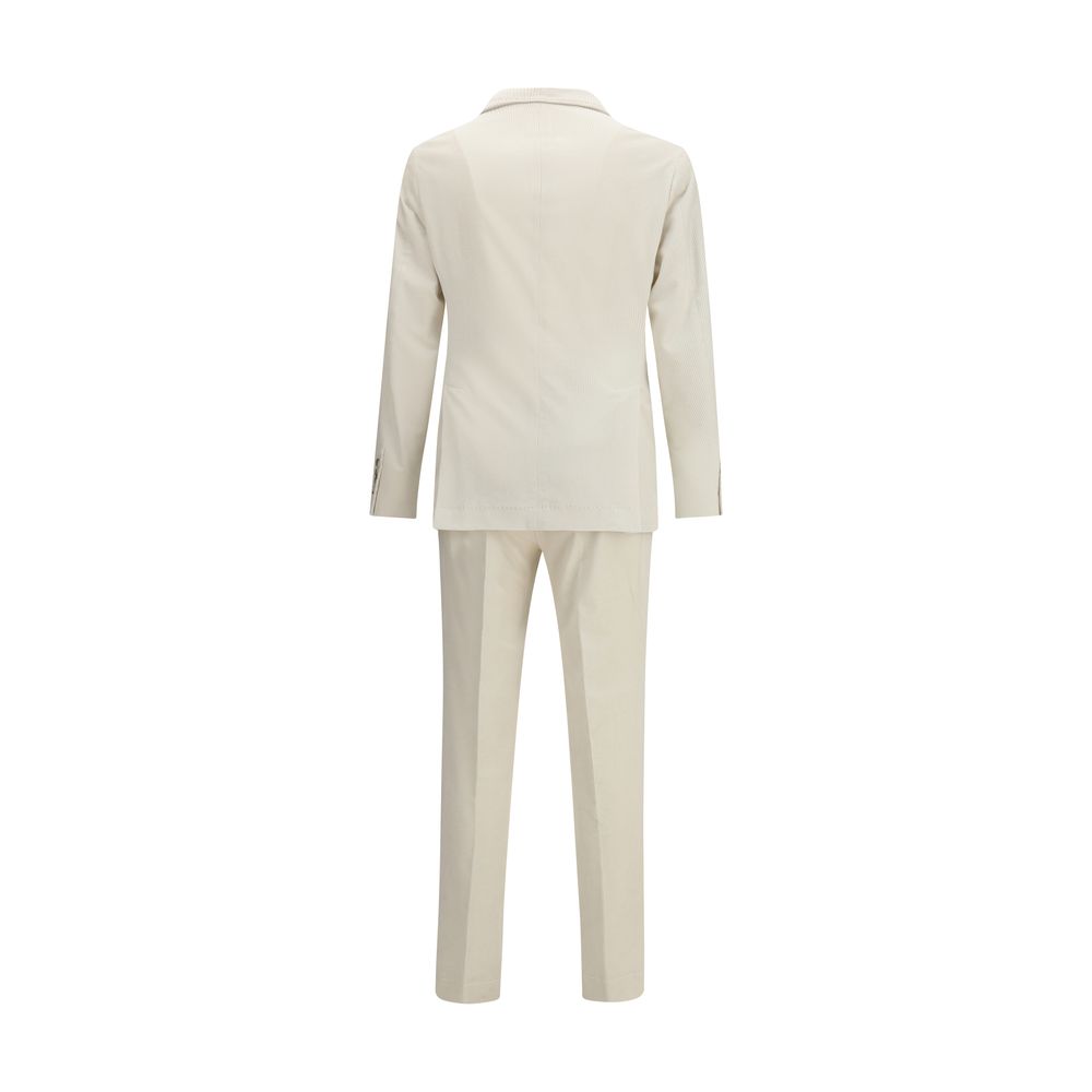 Brunello Cucinelli Cream Cotton Two-Piece Suit - Image 2